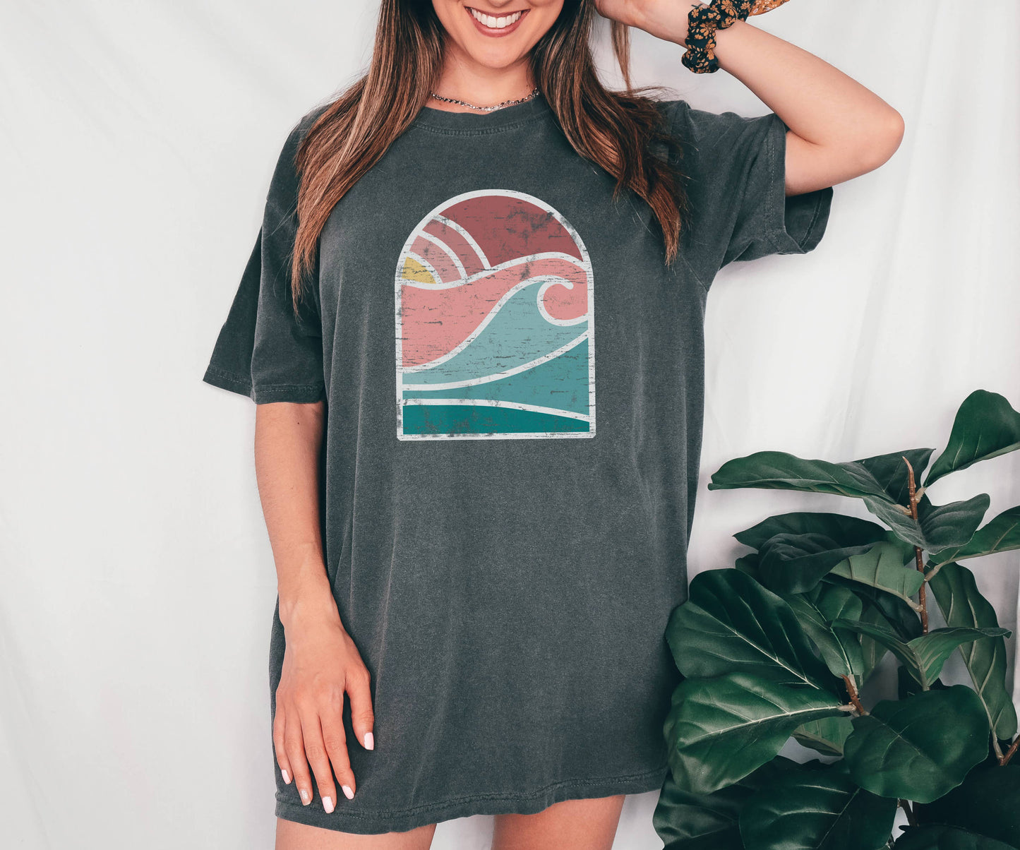 Arched Sunset Tee | Summer | Beach | Sizes S-2XL Unisex T-shirt, Sweatshirt, Hoodie, Long Sleeve Tee - T-Shirt, Sweatshirt, Hoodie