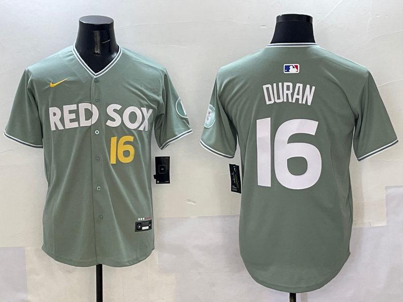 Men's Boston Red Sox Jarren Duran Gray 2025 City Connect Limited Player Jersey baseball jersey product view 1