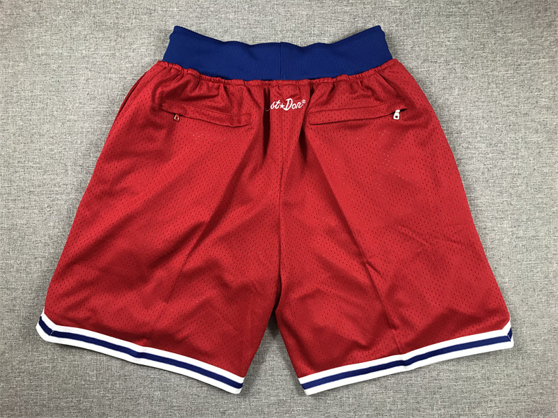 Men's New England Patriots Red Pocket Shorts1 football jersey product view 2