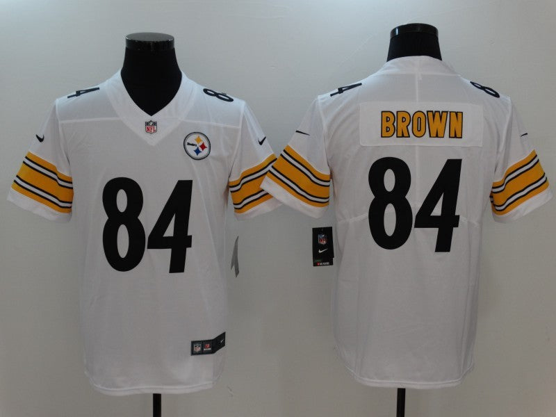 Men's Pittsburgh Steelers Antonio Brown White Game Jersey football jersey product view 1