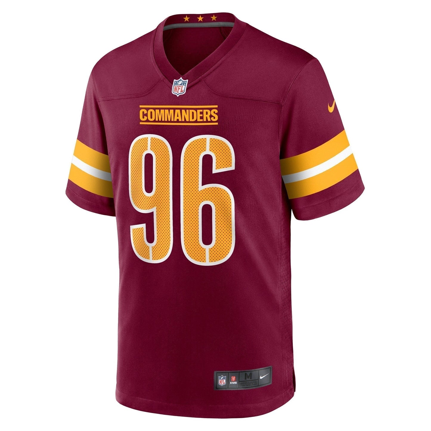 James Smith-Williams Washington Commanders Game Jersey - Burgundy football jersey product view 2