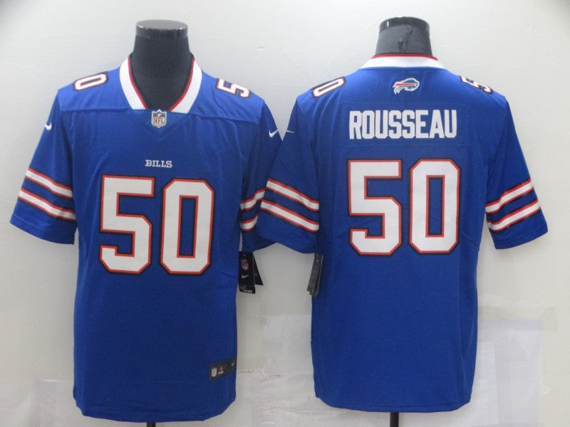 Men's Buffalo Bills Greg Rousseau Blue Game Player Jersey football jersey product view 1