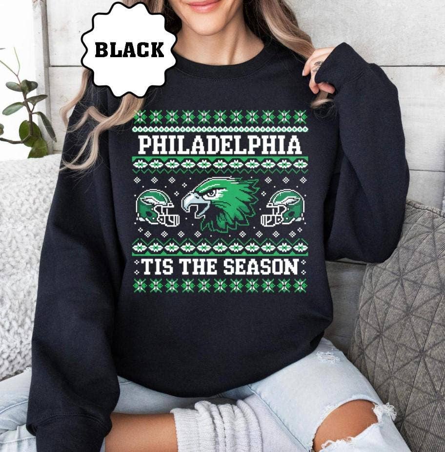 Philadelphia Football Mascot Ugly Christmas Sweatshirt Unisex T-shirt, Sweatshirt, Hoodie, Long Sleeve Tee - T-Shirt, Sweatshirt, Hoodie