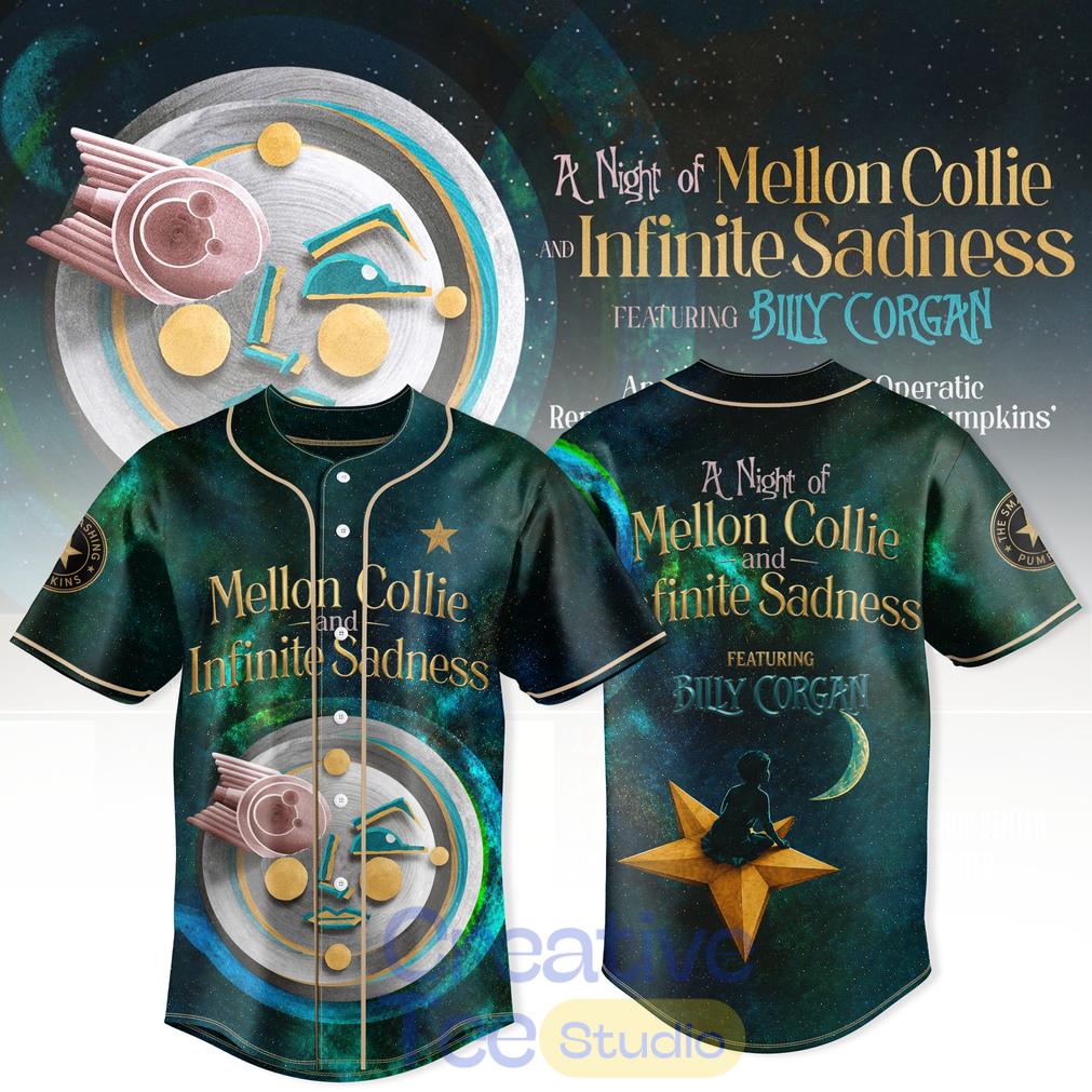 A Night of Mellon Collie and Infinite Sadness Baseball Jersey Unisex T-shirt, Sweatshirt, Hoodie, Long Sleeve Tee - T-Shirt, Sweatshirt, Hoodie