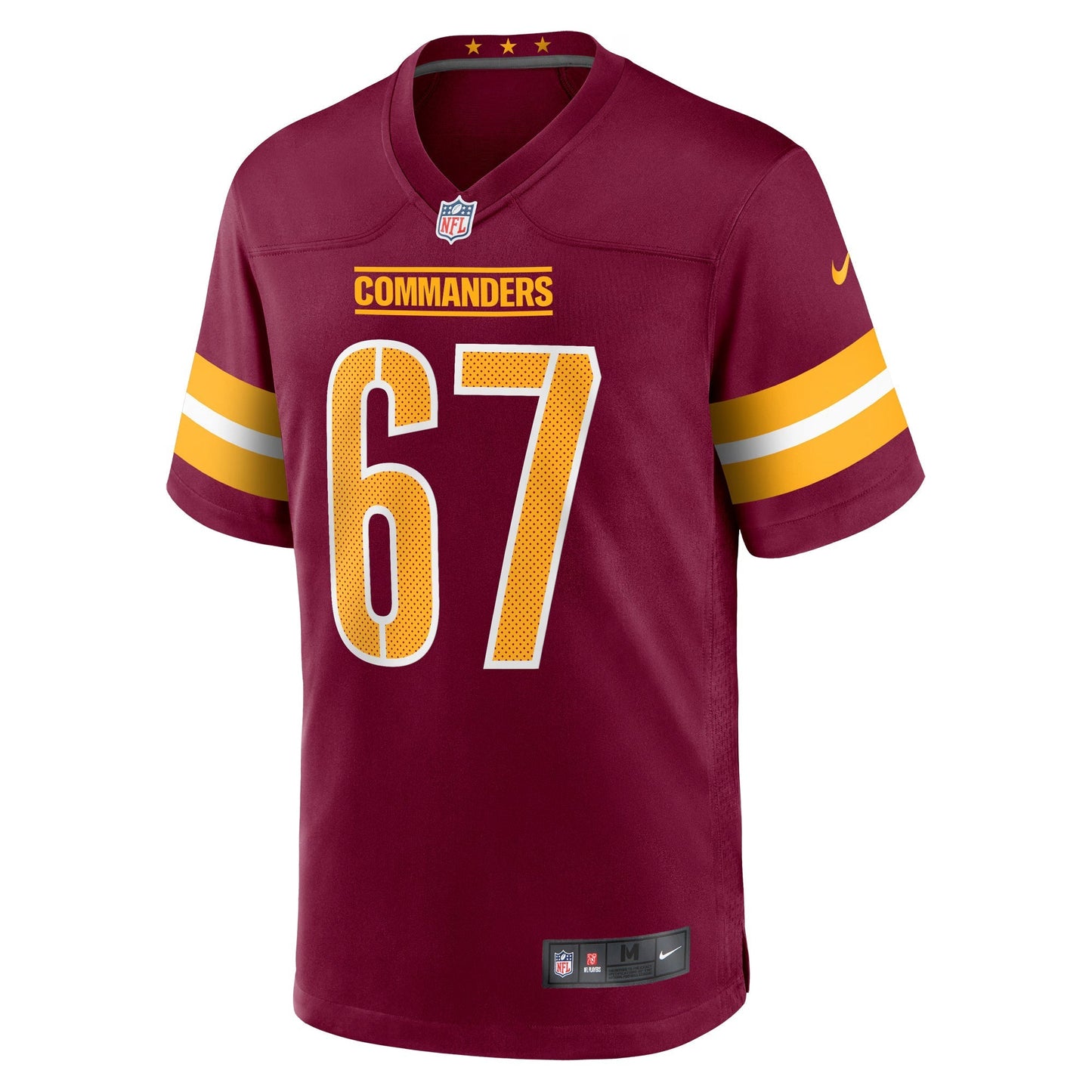 Washington Commanders Nick Allegretti Burgundy Game Jersey football jersey product view 1