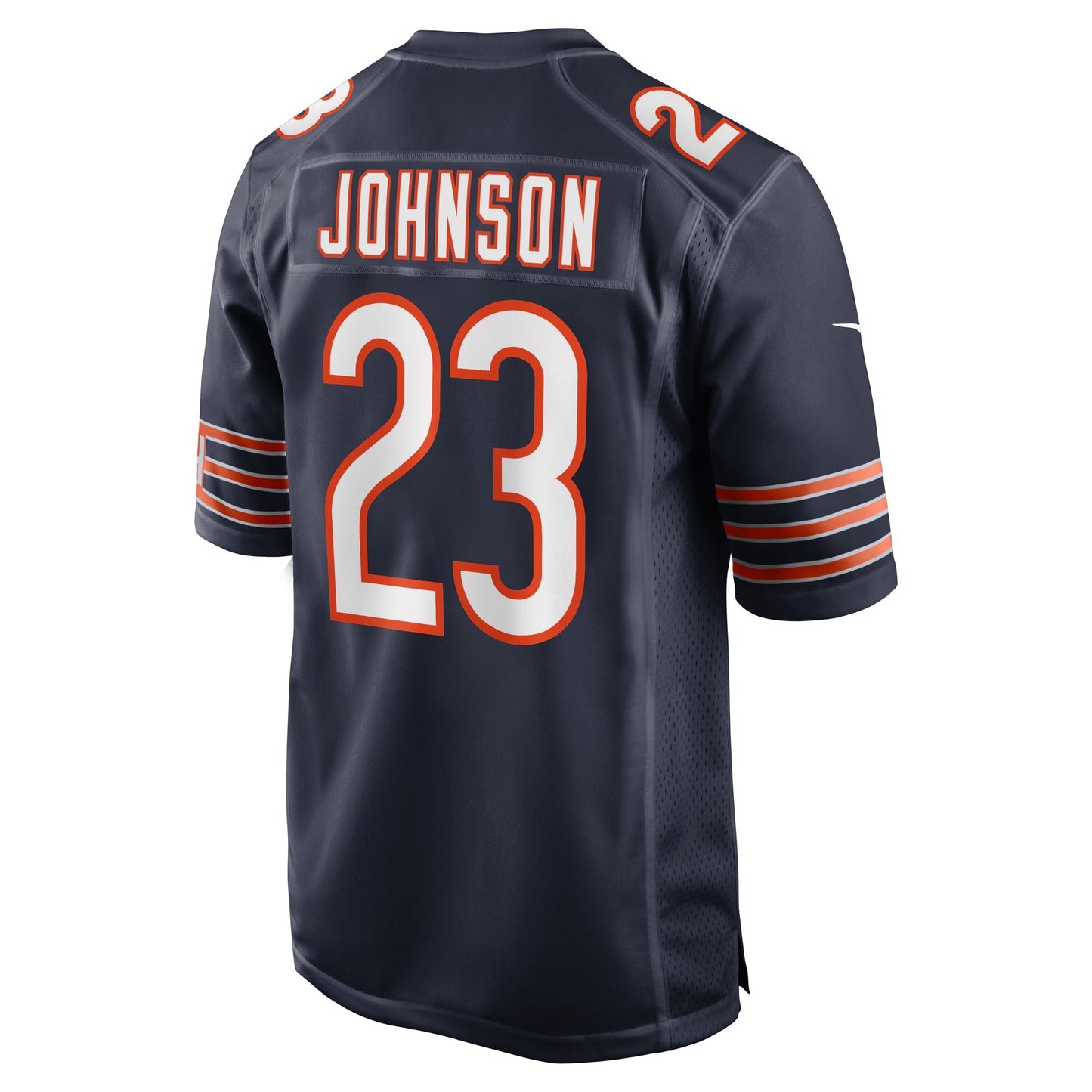 Chicago Bears Roschon Johnson Navy Team Game Jersey football jersey product view 2