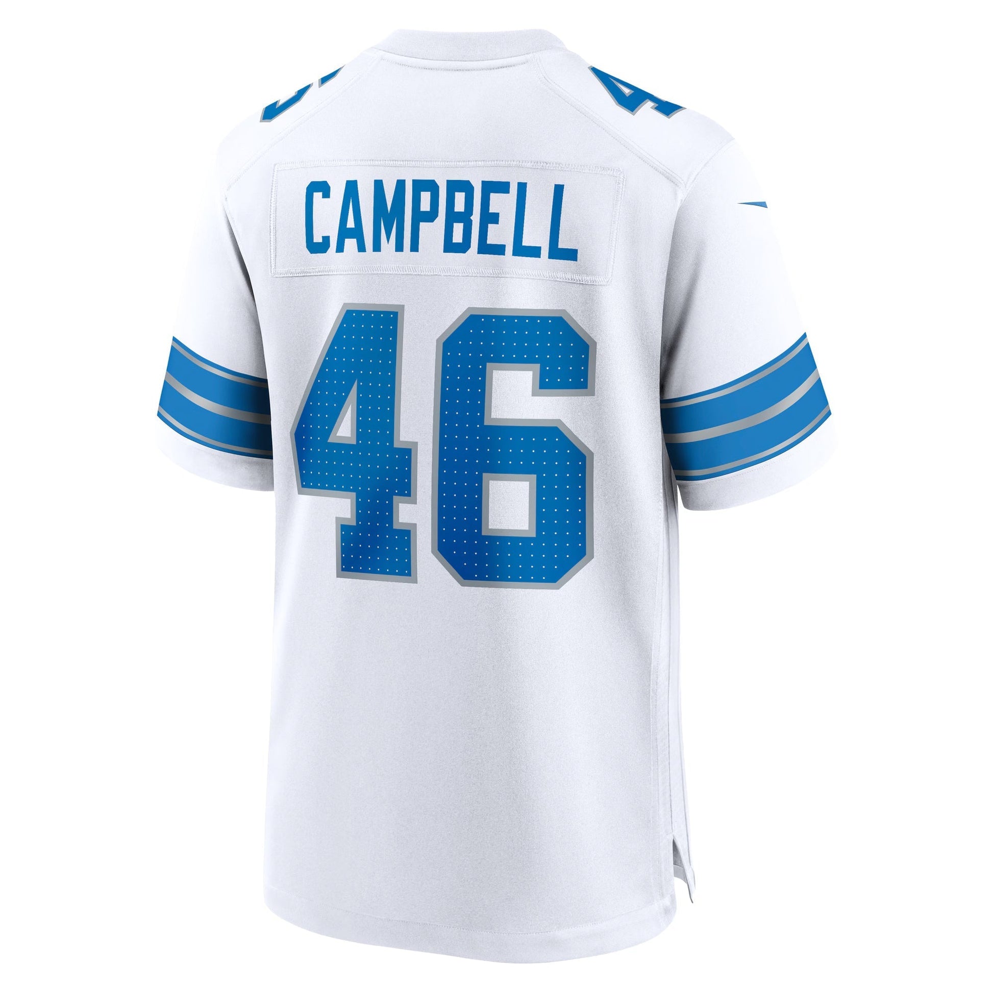 Detroit Lions Jack Campbell White White Game Jersey football jersey product view 1