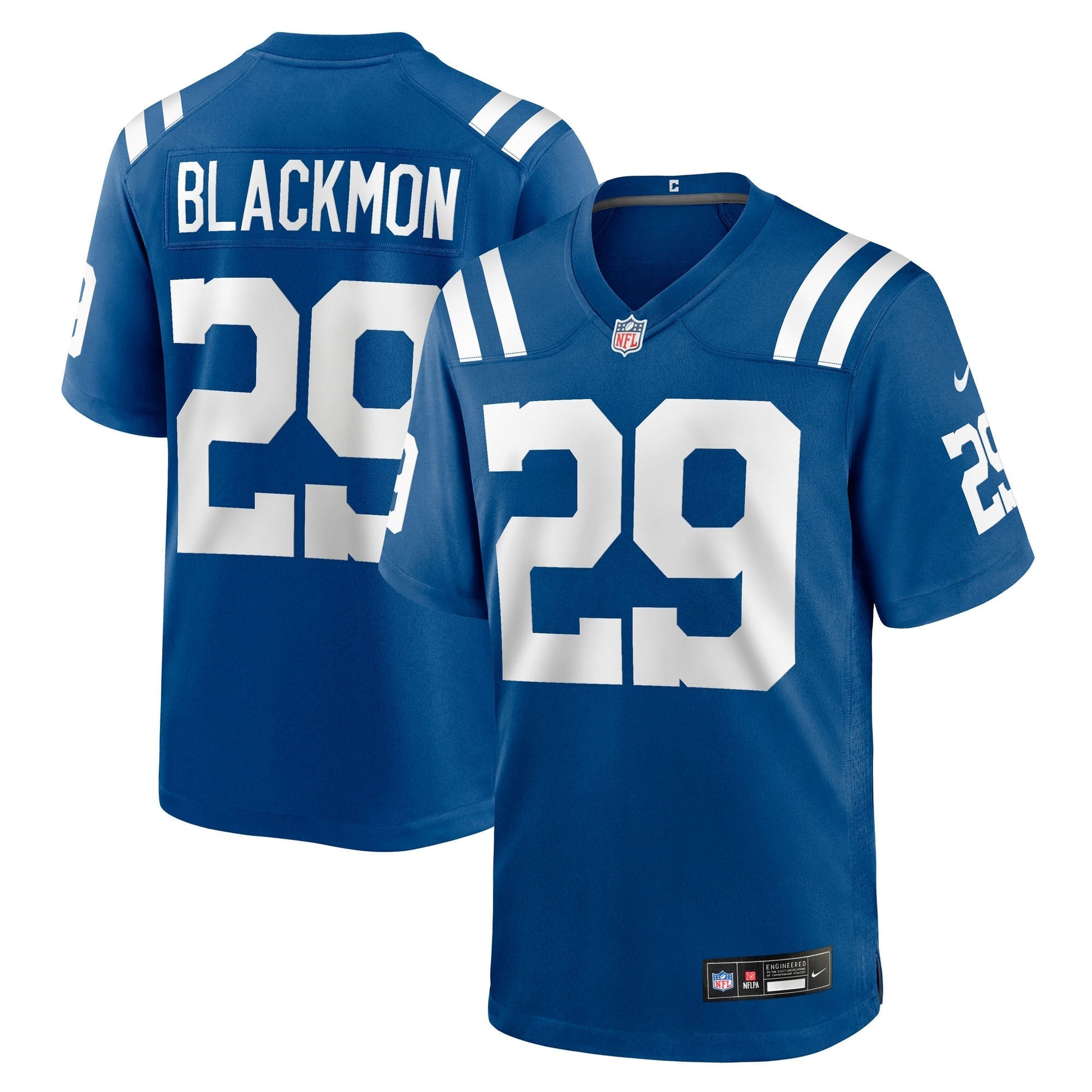 Indianapolis Colts Mekhi Blackmon Royal Team Game Jersey football jersey product view 1