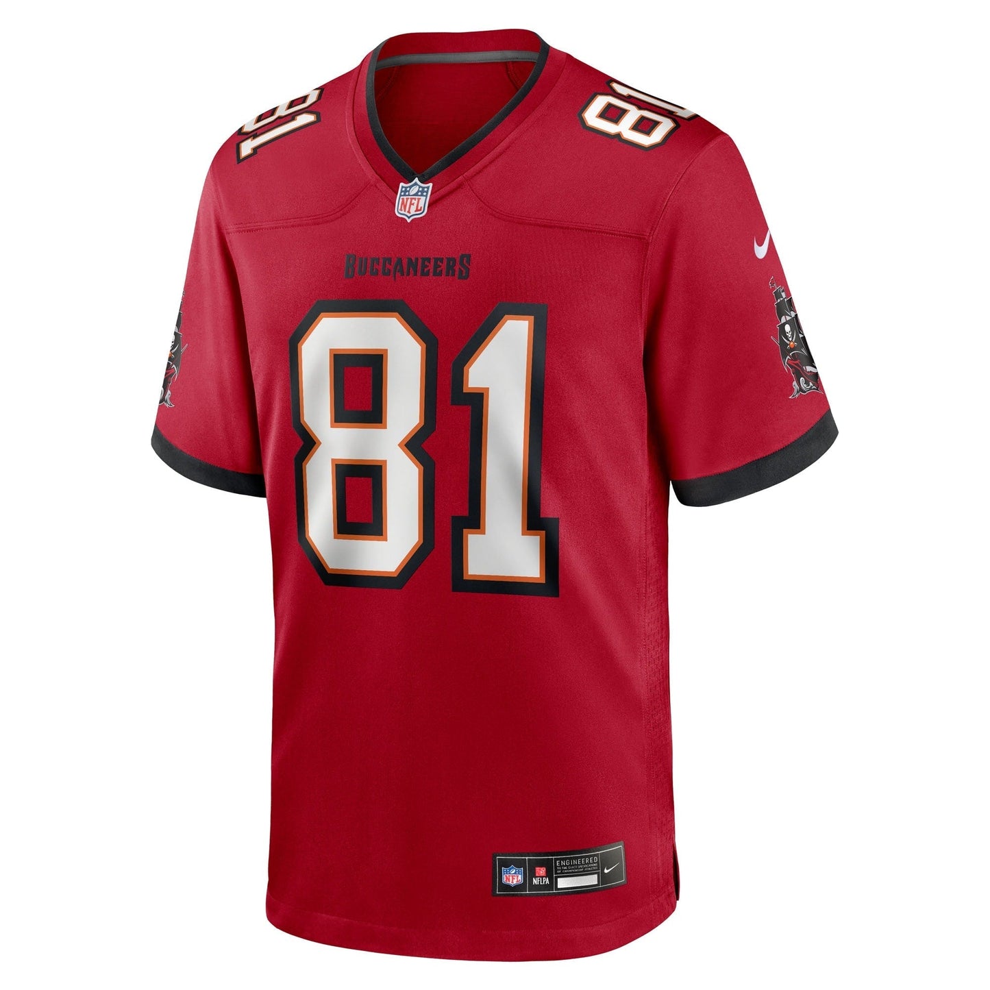 Tampa Bay Buccaneers Ryan Miller Red Team Game Jersey football jersey product view 2