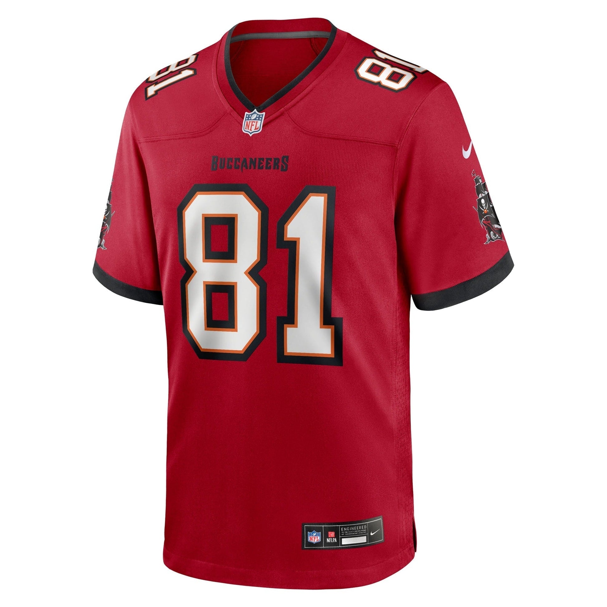 Tampa Bay Buccaneers Ryan Miller Red Team Game Jersey football jersey product view 2
