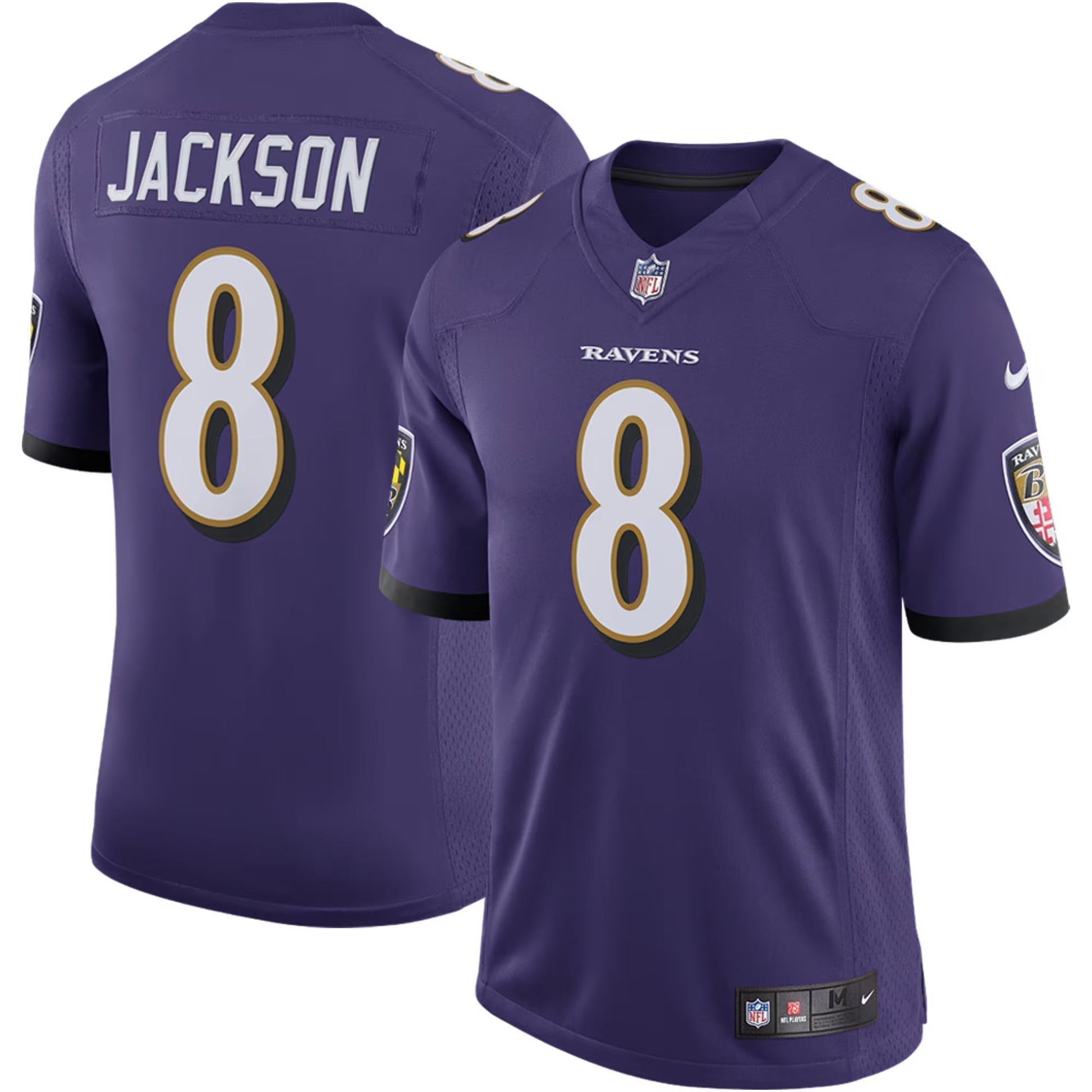 Baltimore Ravens Lamar Jackson Purple Speed Machine Limited Jersey football jersey product view 1