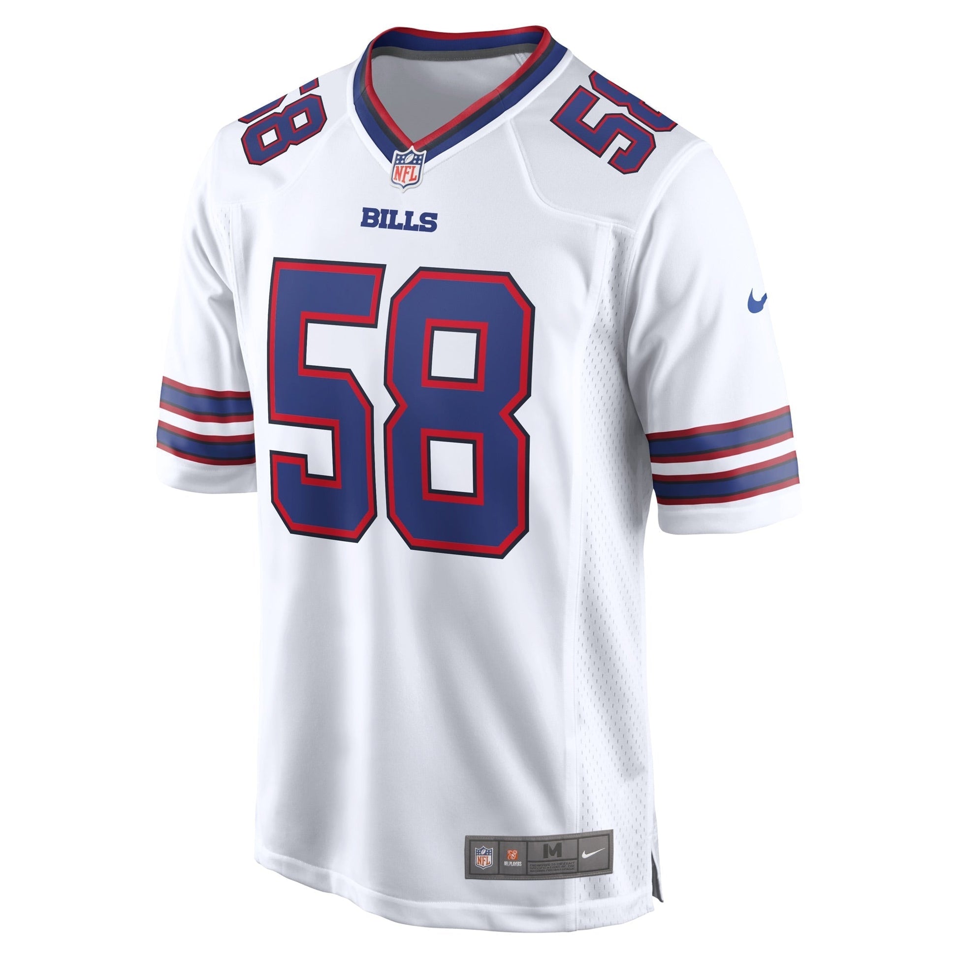 Buffalo Bills Matt Milano White Away Game Player Jersey football jersey product view 2