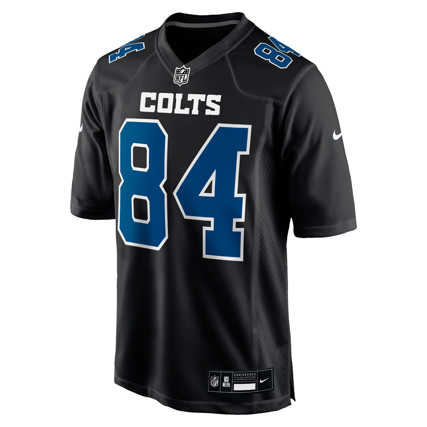 Indianapolis Colts Tyler Warren Carbon Black Fashion Game Jersey football jersey product view 2