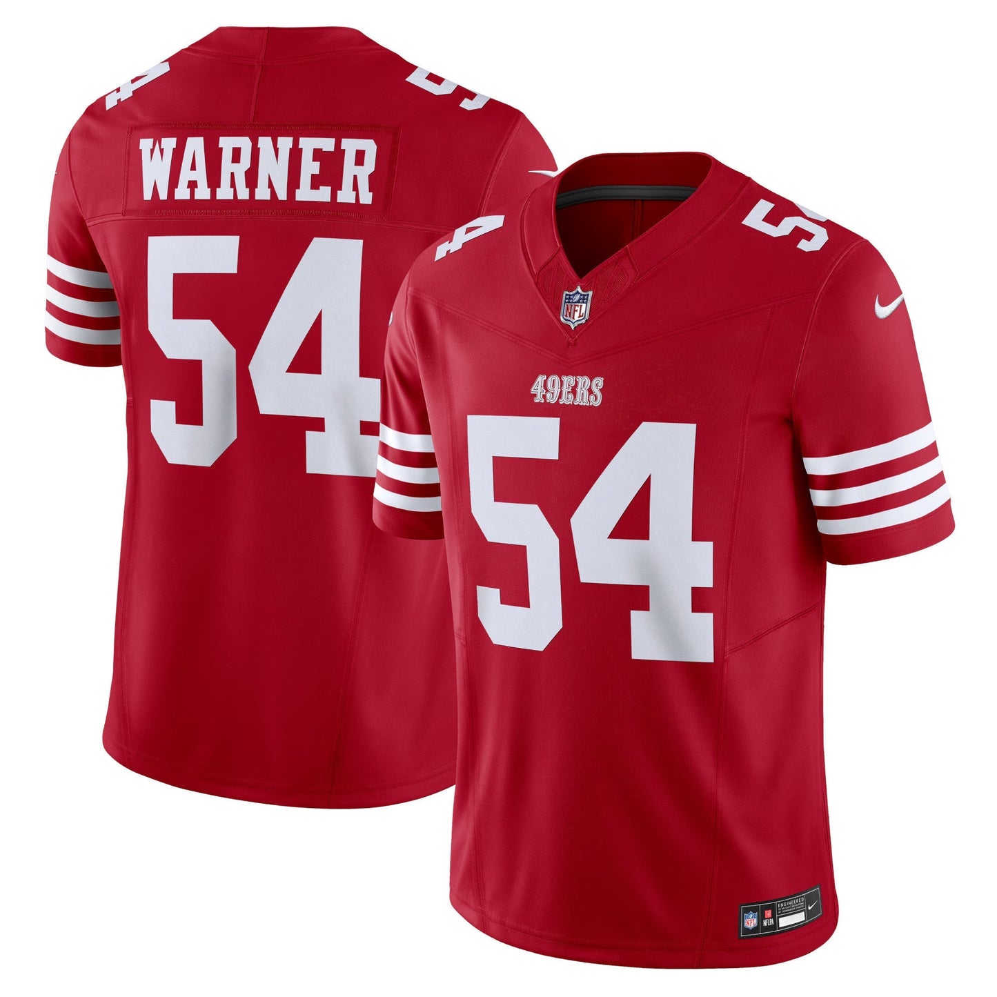 San Francisco 49ers Fred Warner Scarlet Vapor F.U.S.E. Limited Jersey football jersey product view 1
