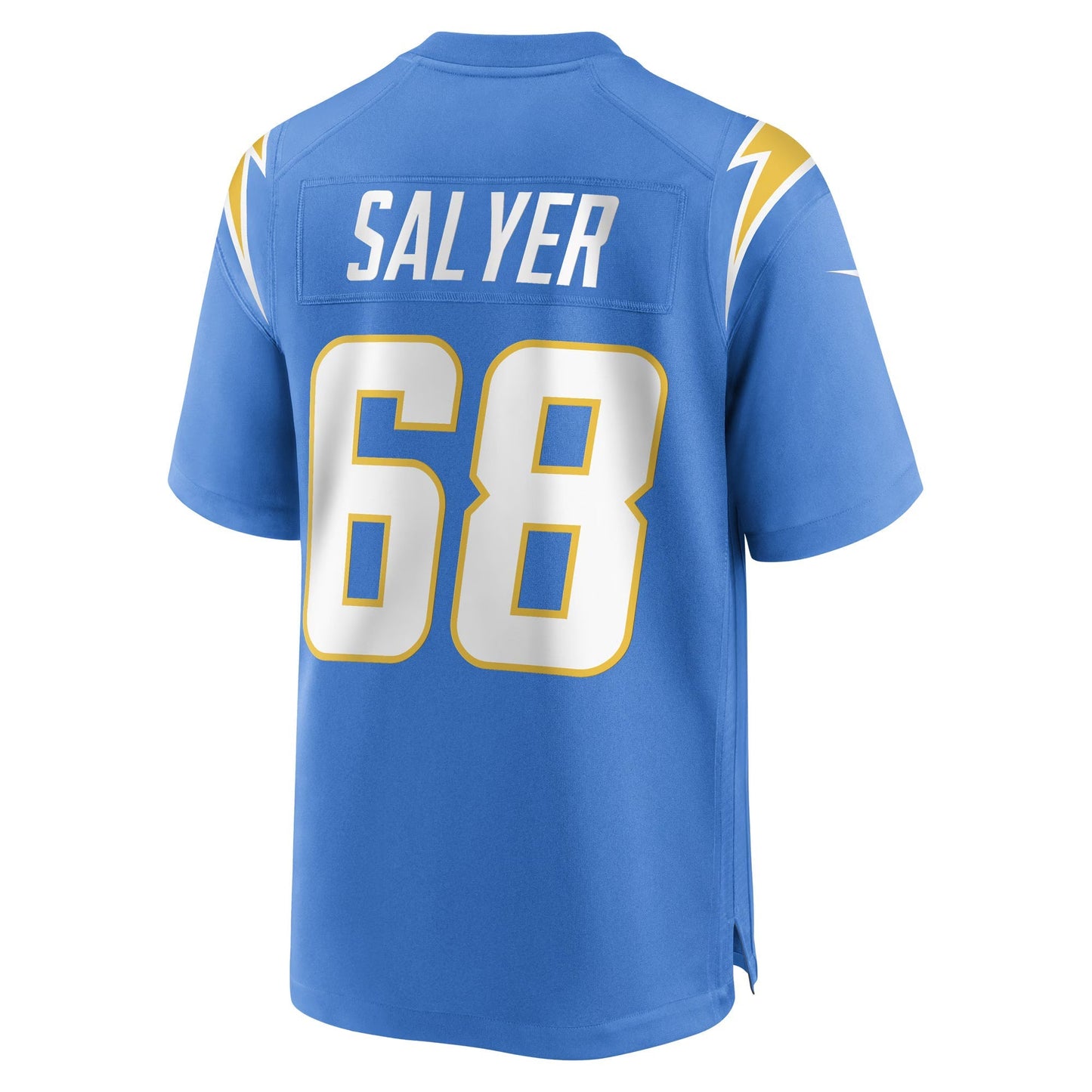 Los Angeles Chargers Jamaree Salyer Powder Blue Game Player Jersey football jersey product view 2
