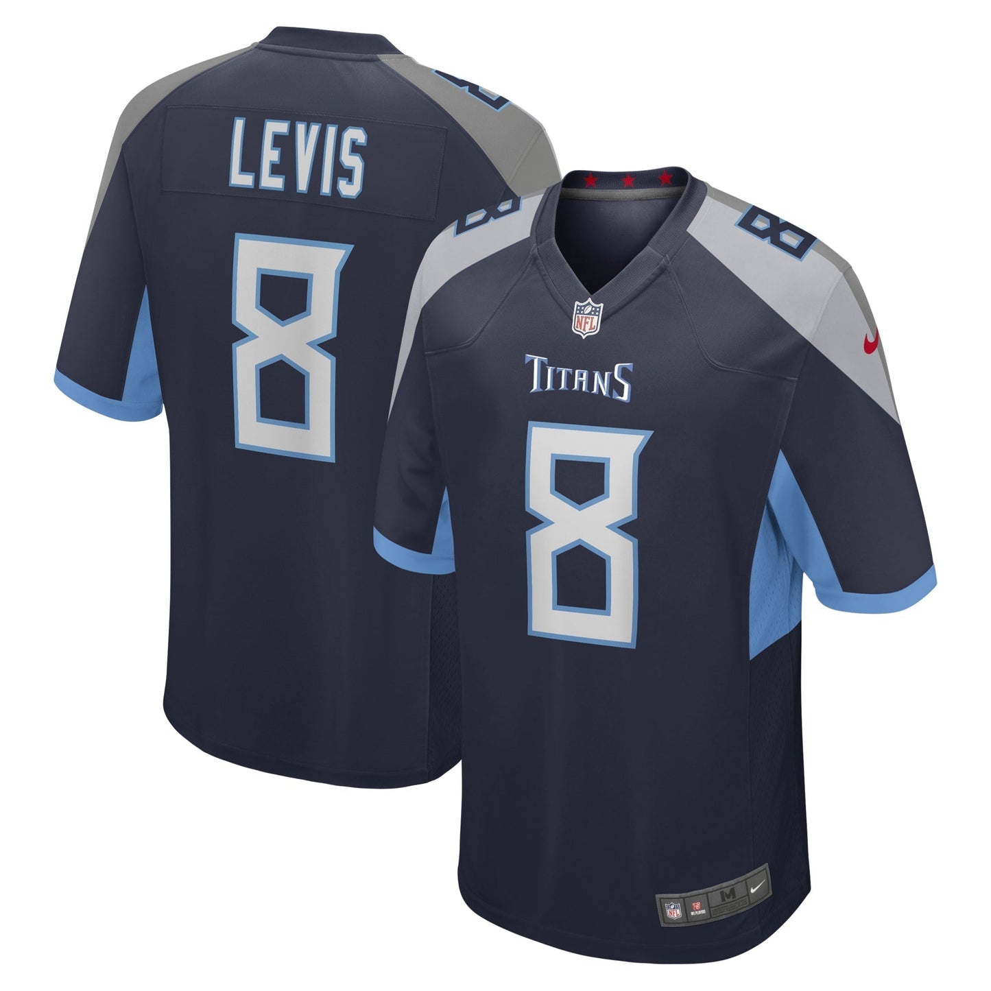 Tennessee Titans Will Levis Navy Game Jersey football jersey product view 1