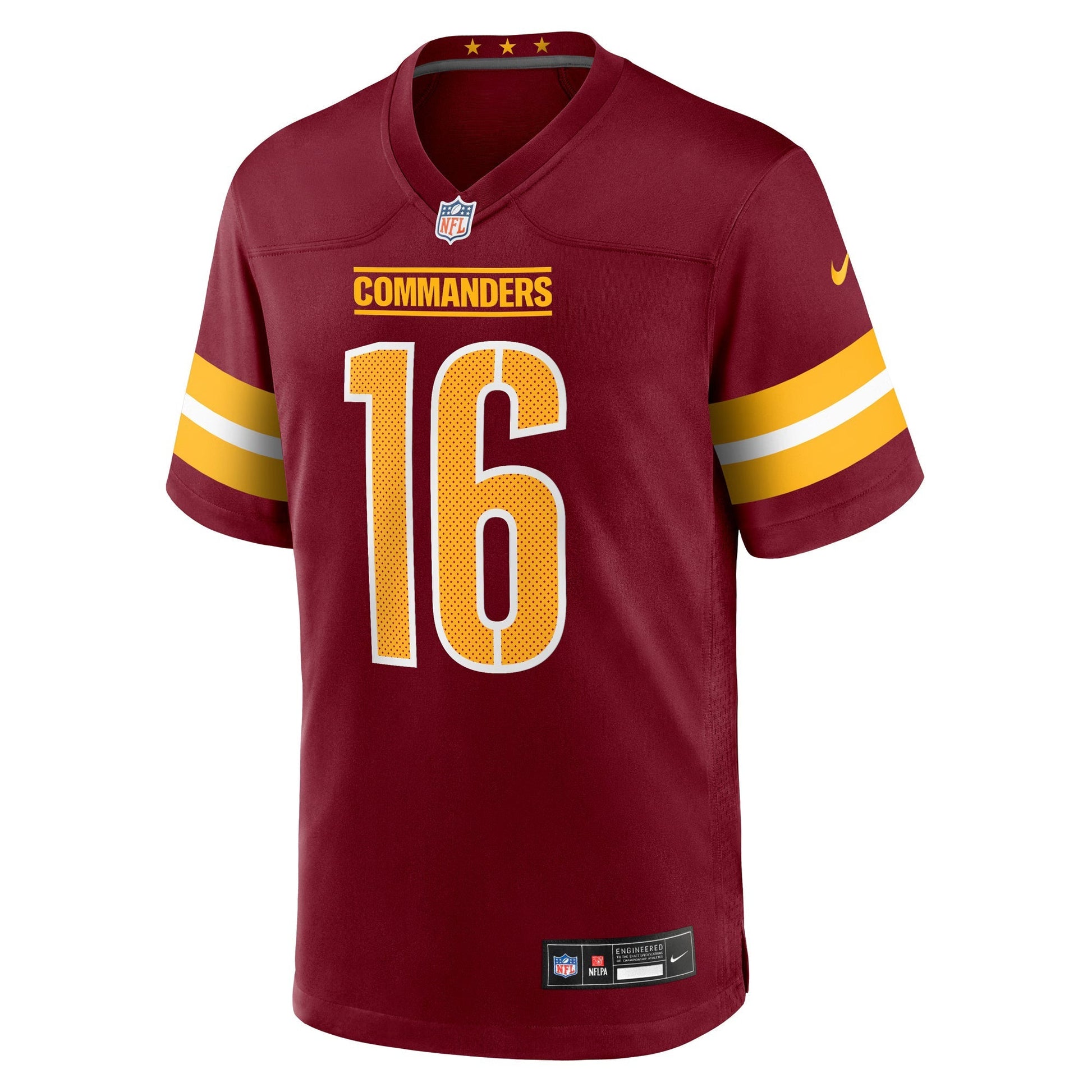 Washington Commanders Matt Gay Burgundy Team Game Jersey football jersey product view 1