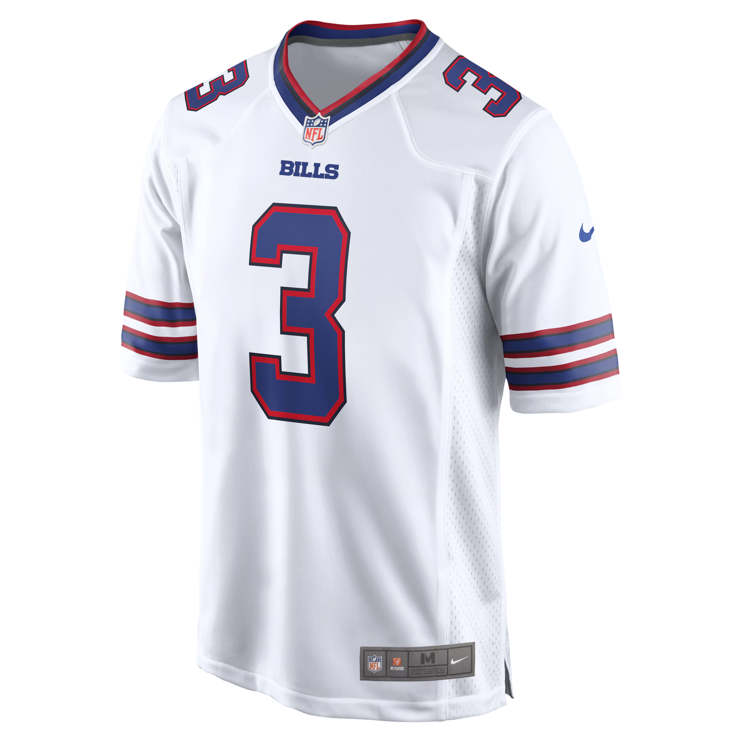 Buffalo Bills Damar Hamlin White Game Jersey football jersey product view 2