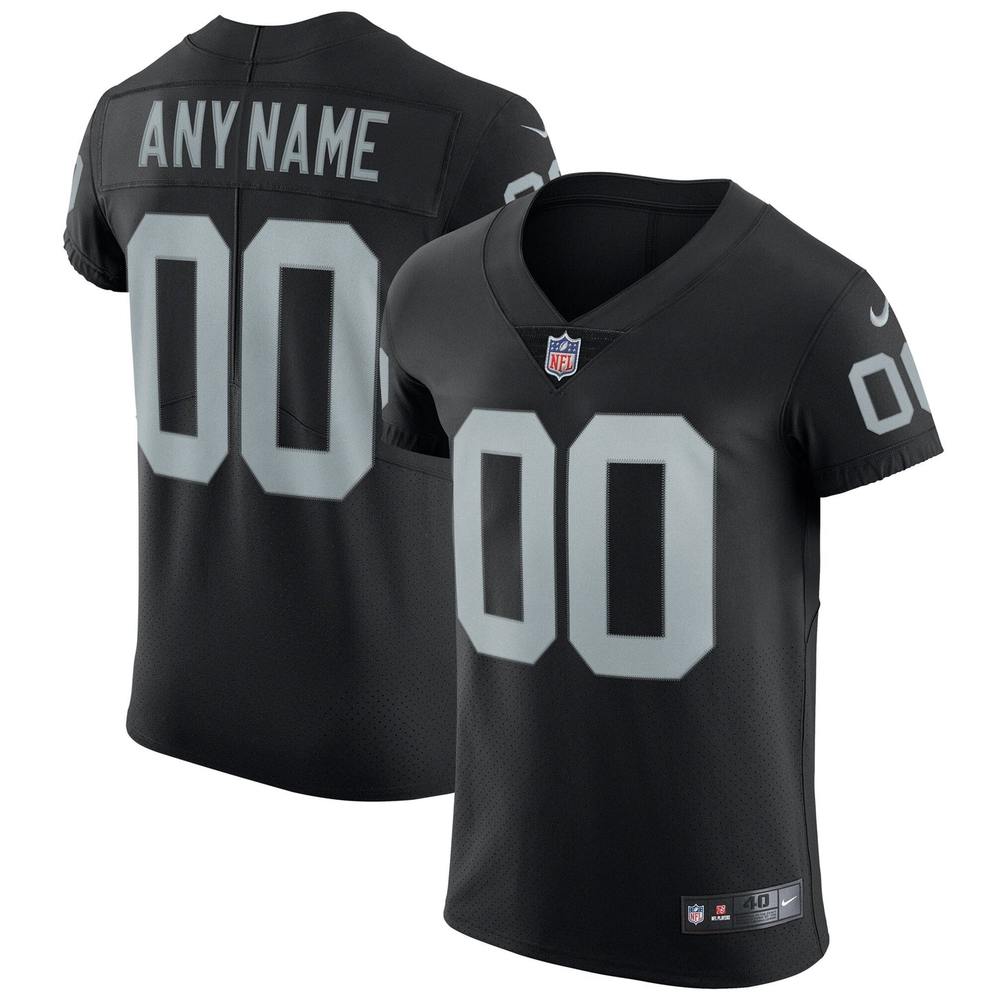 Las Vegas Raiders Black Vapor Untouchable Custom Elite Jersey football jersey product view 1