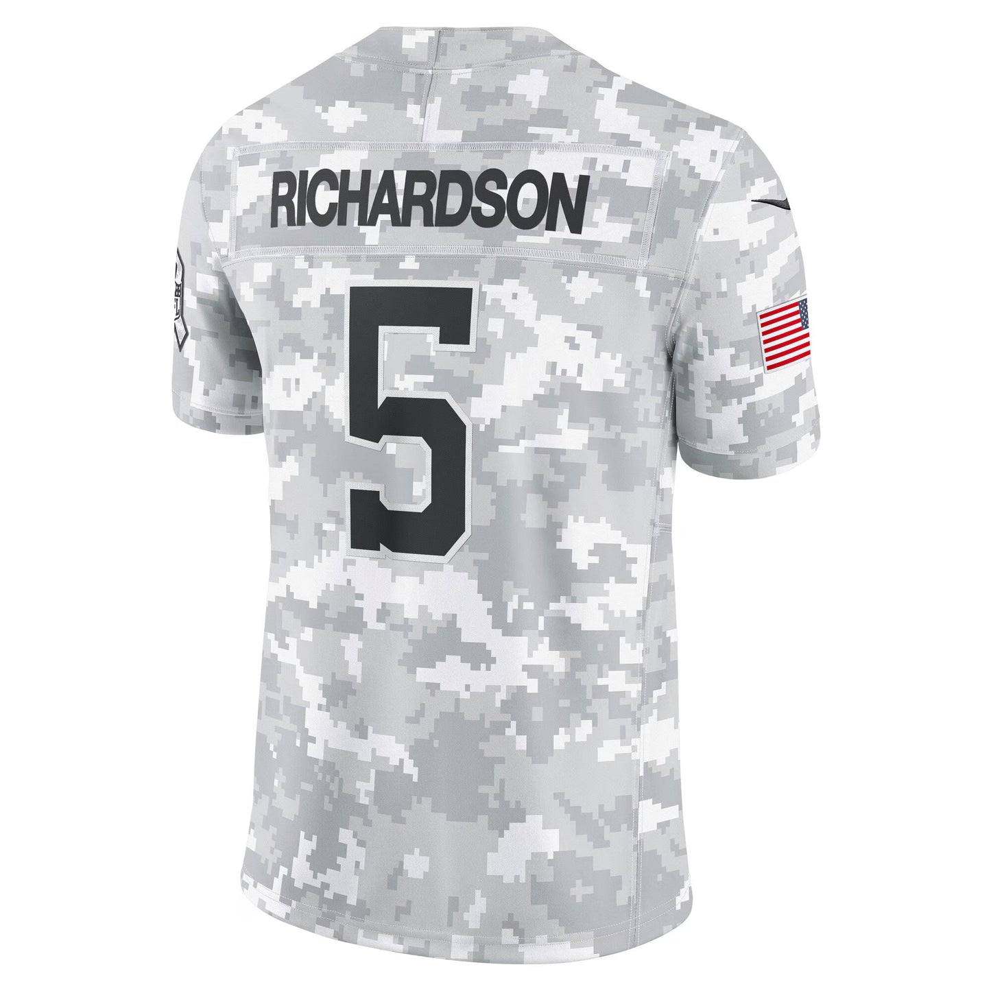 Indianapolis Colts Anthony Richardson Arctic Camo 2024 Salute to Service Limited Jersey football jersey product view 1