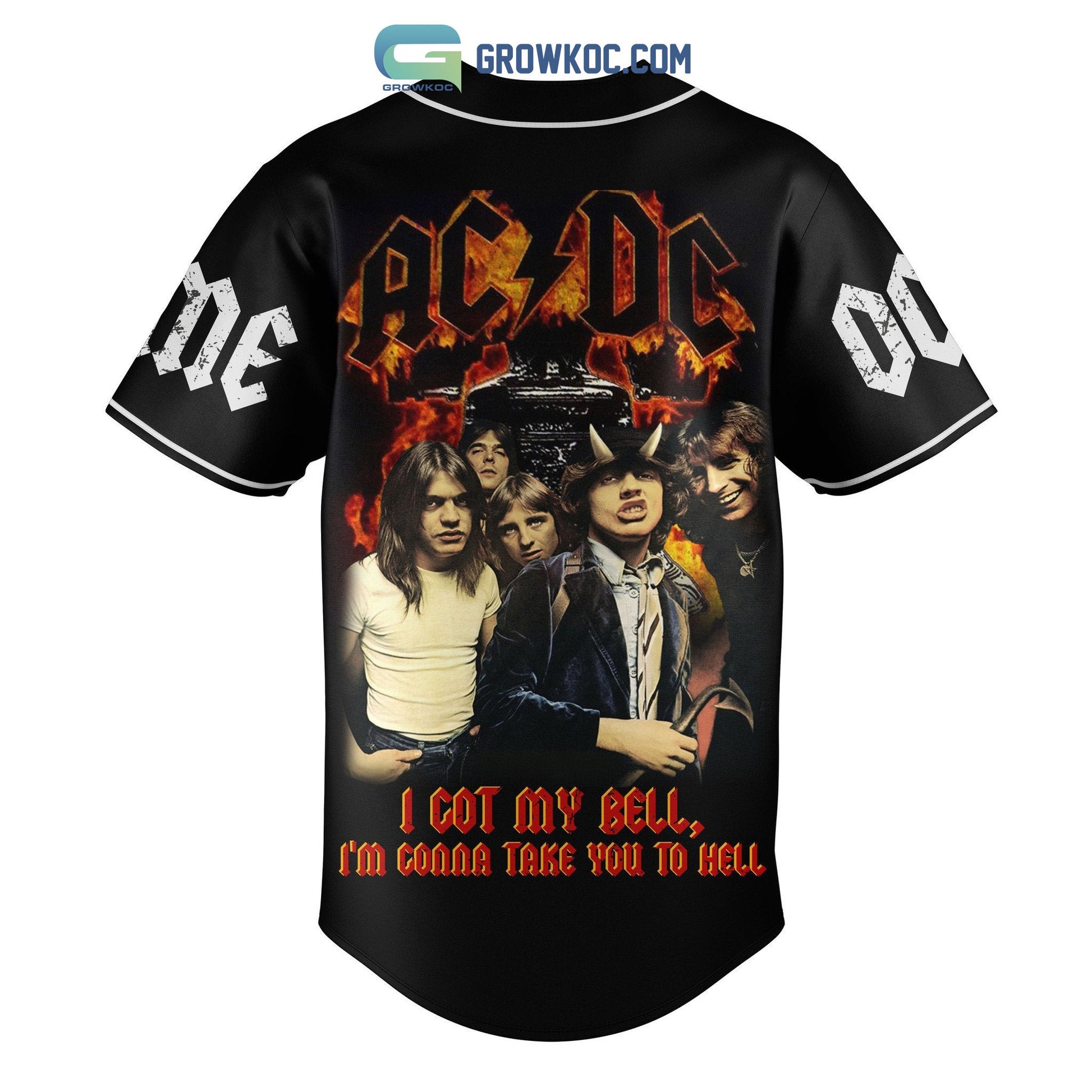 AC/DC Highway To Hell Personalized Baseball Jersey Unisex T-shirt, Sweatshirt, Hoodie, Long Sleeve Tee - T-Shirt, Sweatshirt, Hoodie
