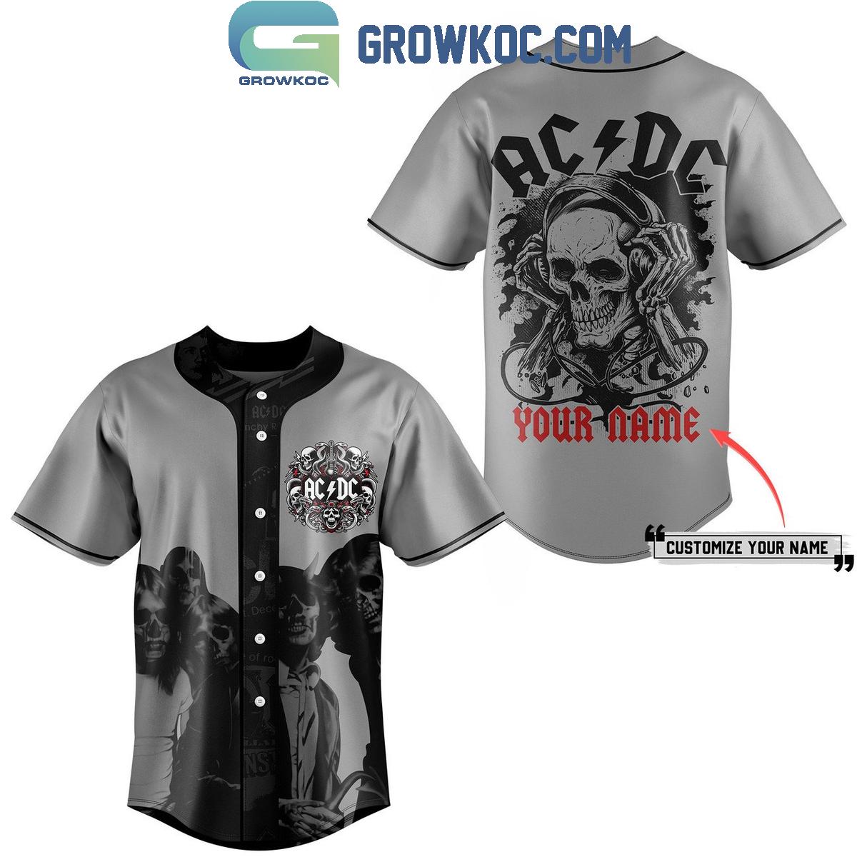 ACDC Shot In The Dark Personalized Baseball Jersey Unisex T-shirt, Sweatshirt, Hoodie, Long Sleeve Tee - T-Shirt, Sweatshirt, Hoodie