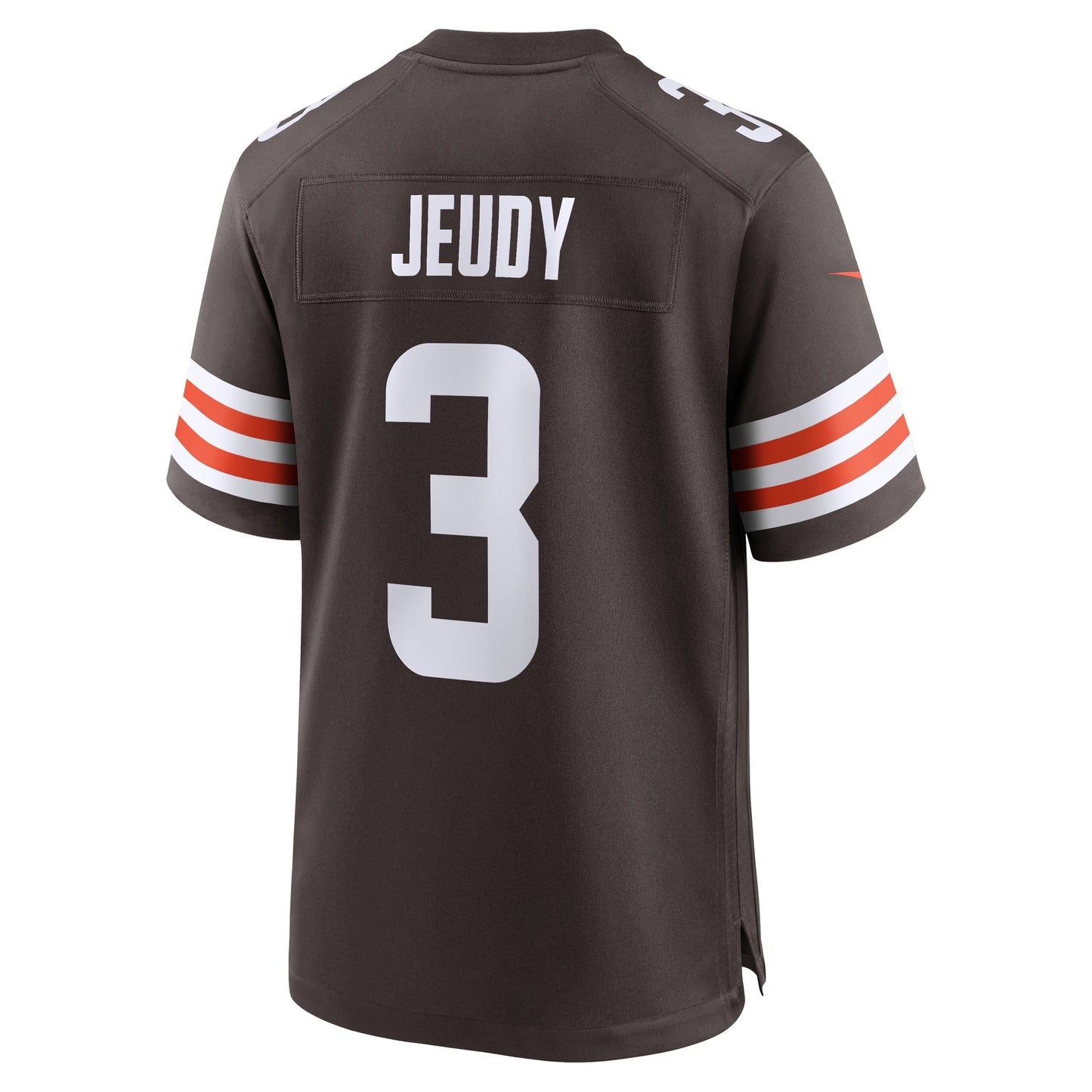 Cleveland Browns Jerry Jeudy Brown Game Jersey football jersey product view 2