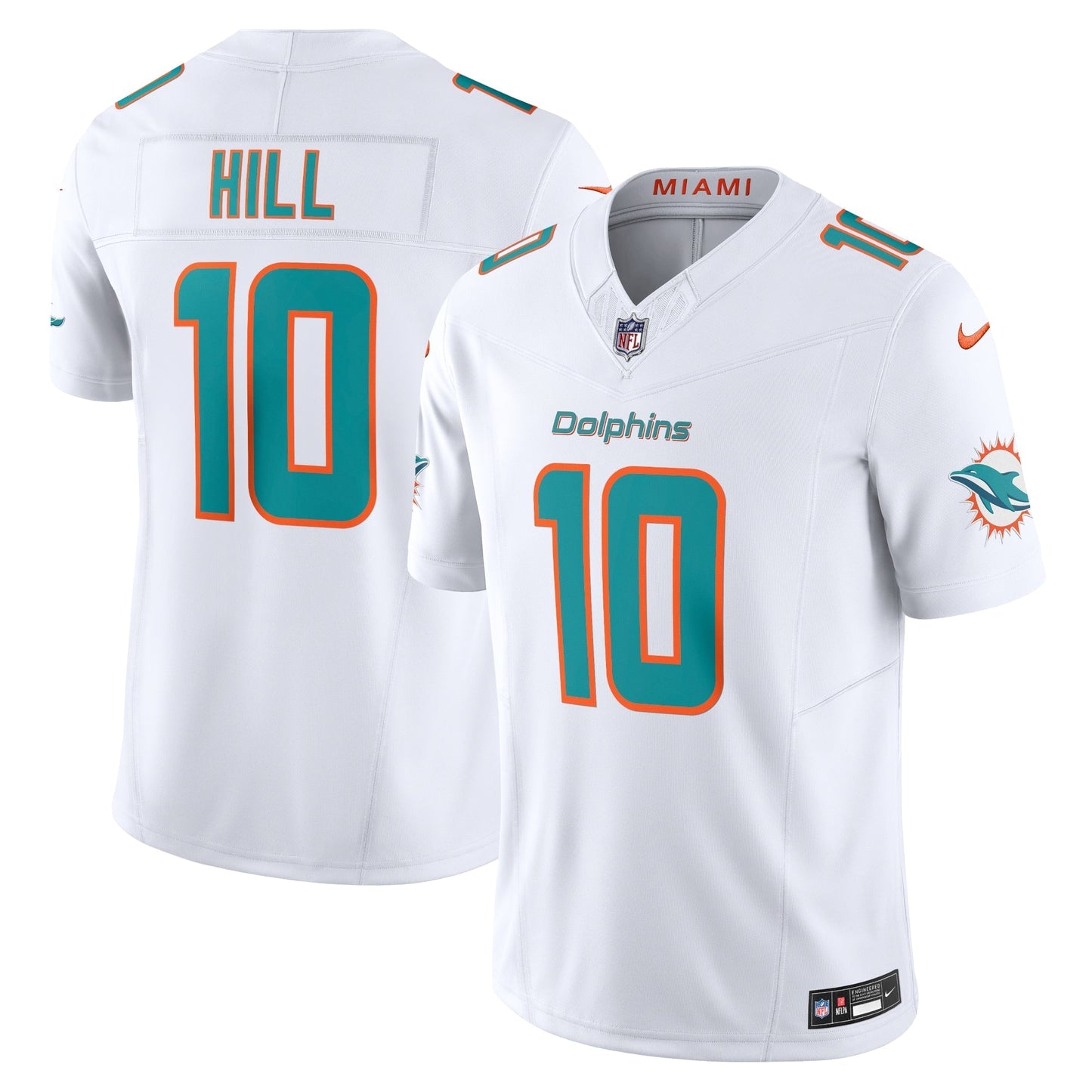 Miami Dolphins Tyreek Hill White Vapor F.U.S.E. Limited Jersey football jersey product view 1