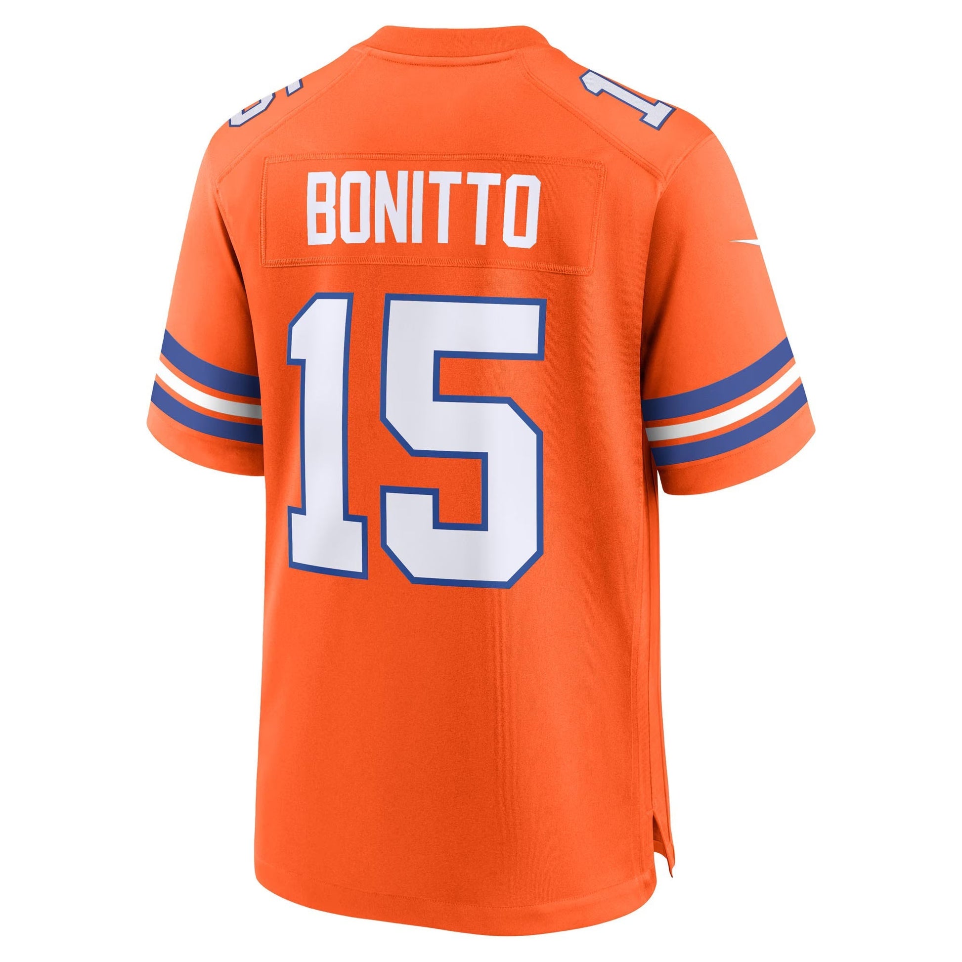 Denver Broncos Nik Bonitto Orange Alternate 2 Mile High Collection 1977 Throwback Game Jersey football jersey product view 1