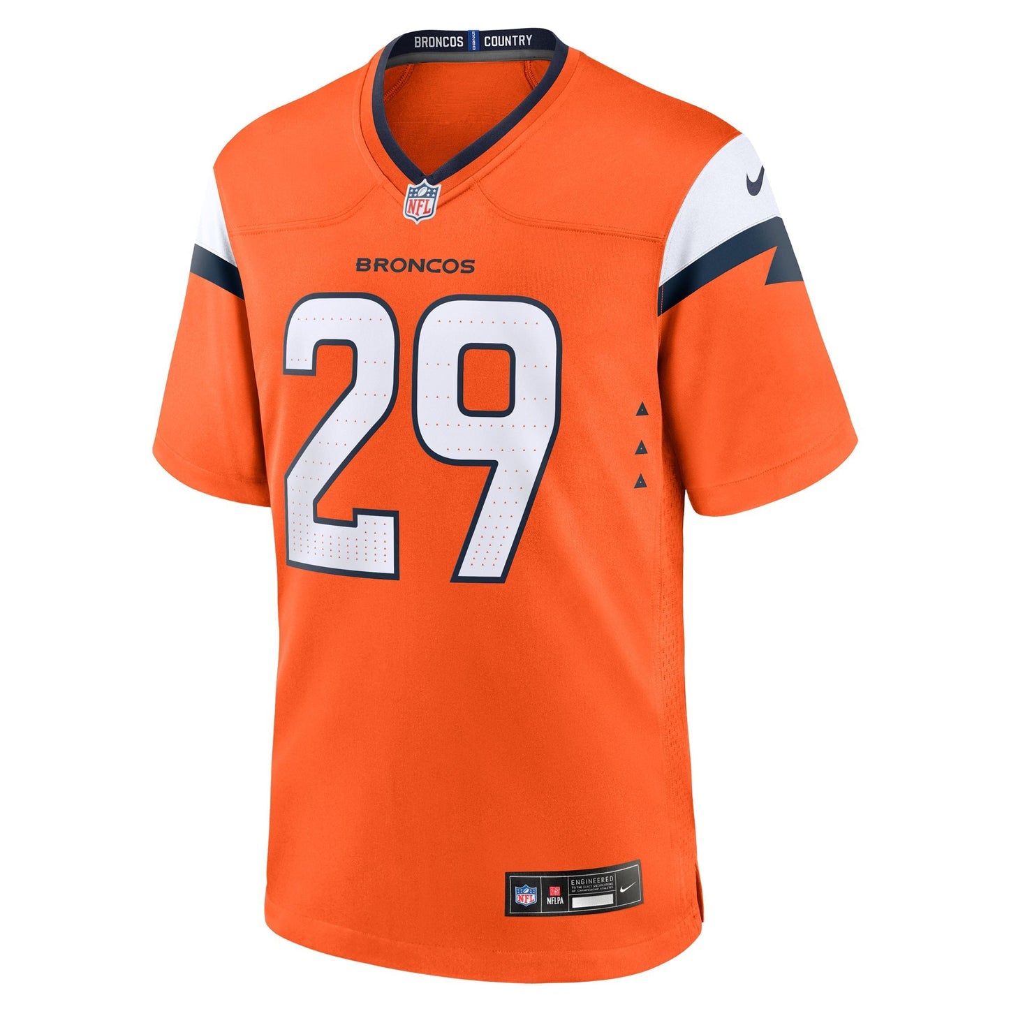 Denver Broncos Ja'Quan McMillian Orange Team Game Jersey football jersey product view 1