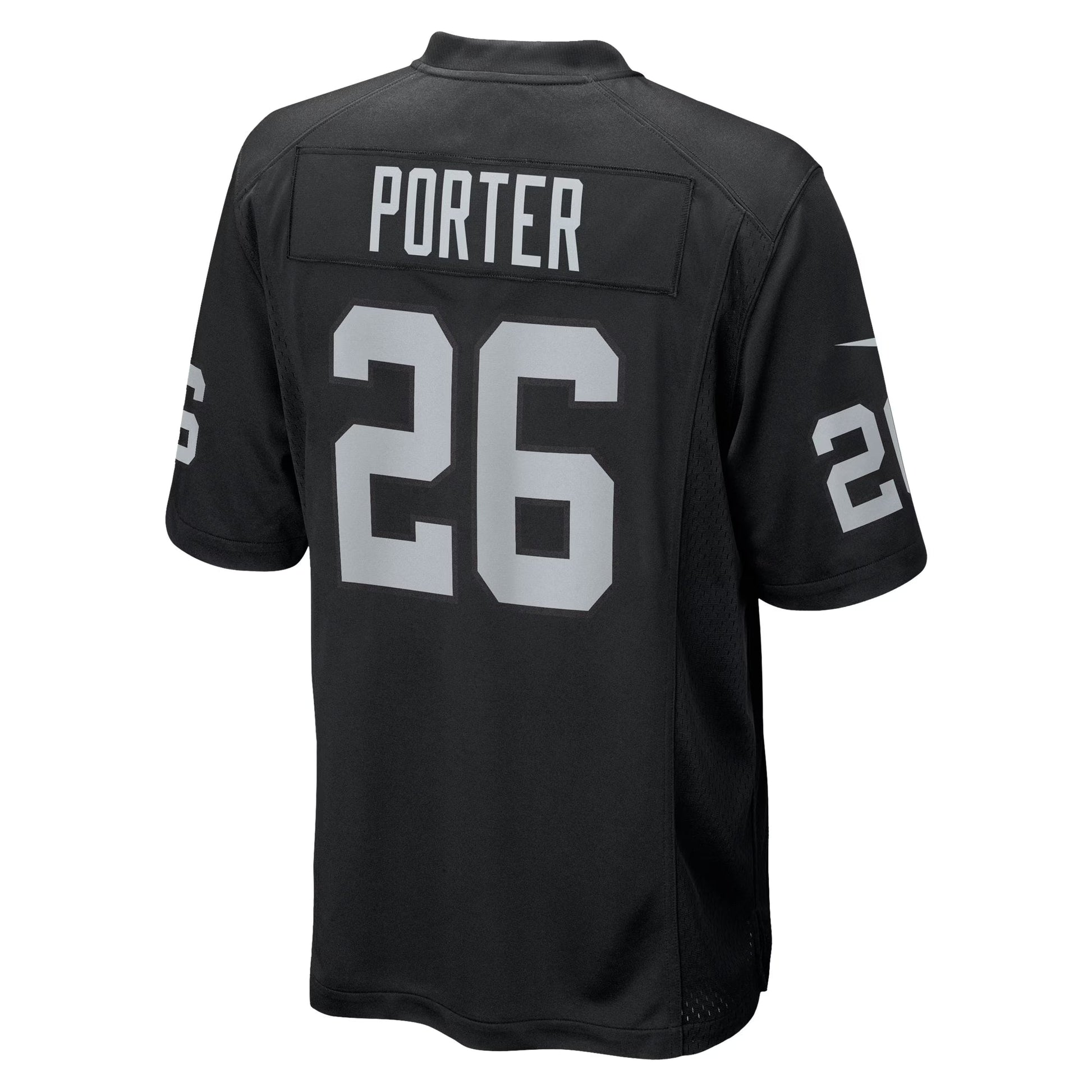 Las Vegas Raiders Darien Porter Black Team Game Jersey football jersey product view 2