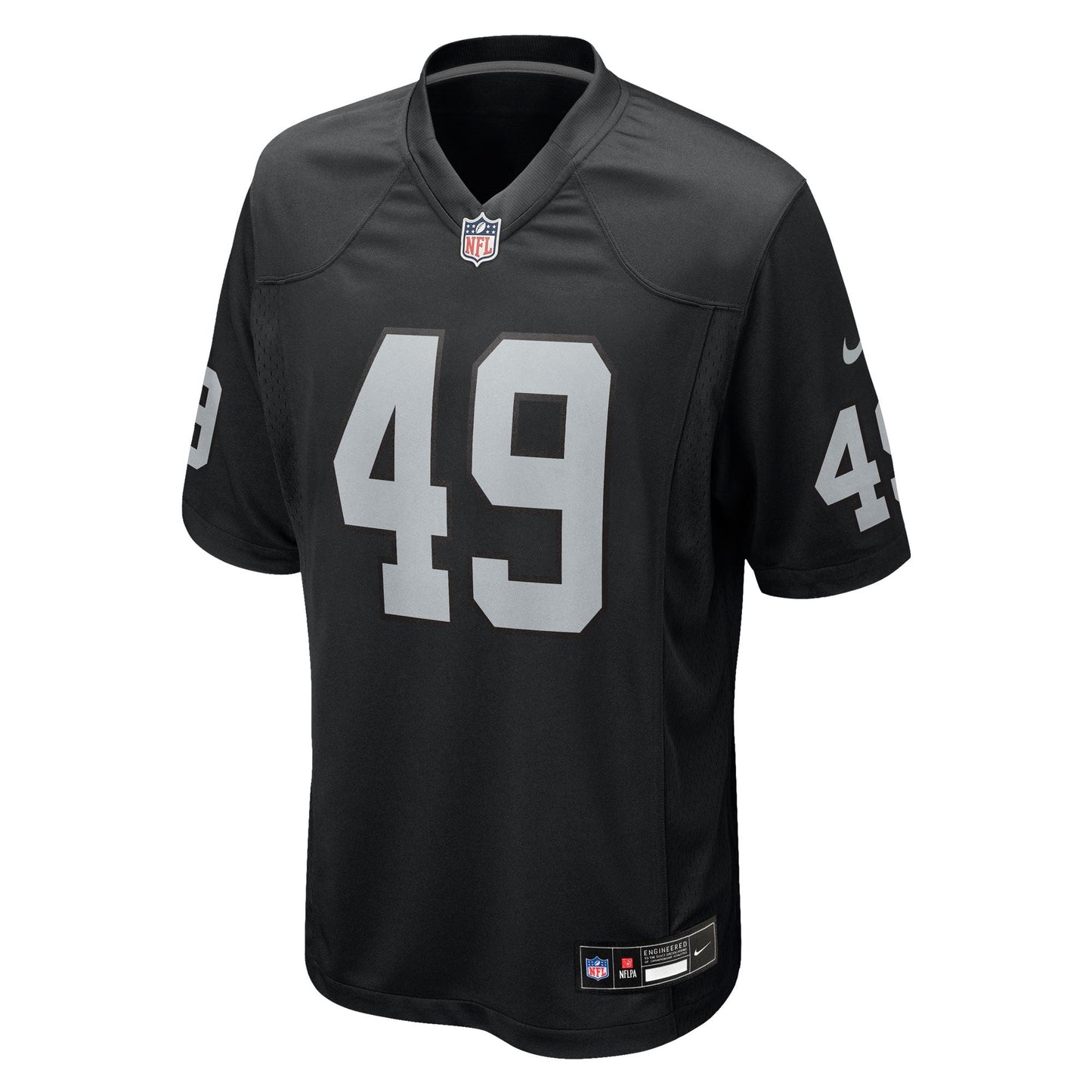 Las Vegas Raiders Charles Snowden Black Team Game Jersey football jersey product view 2