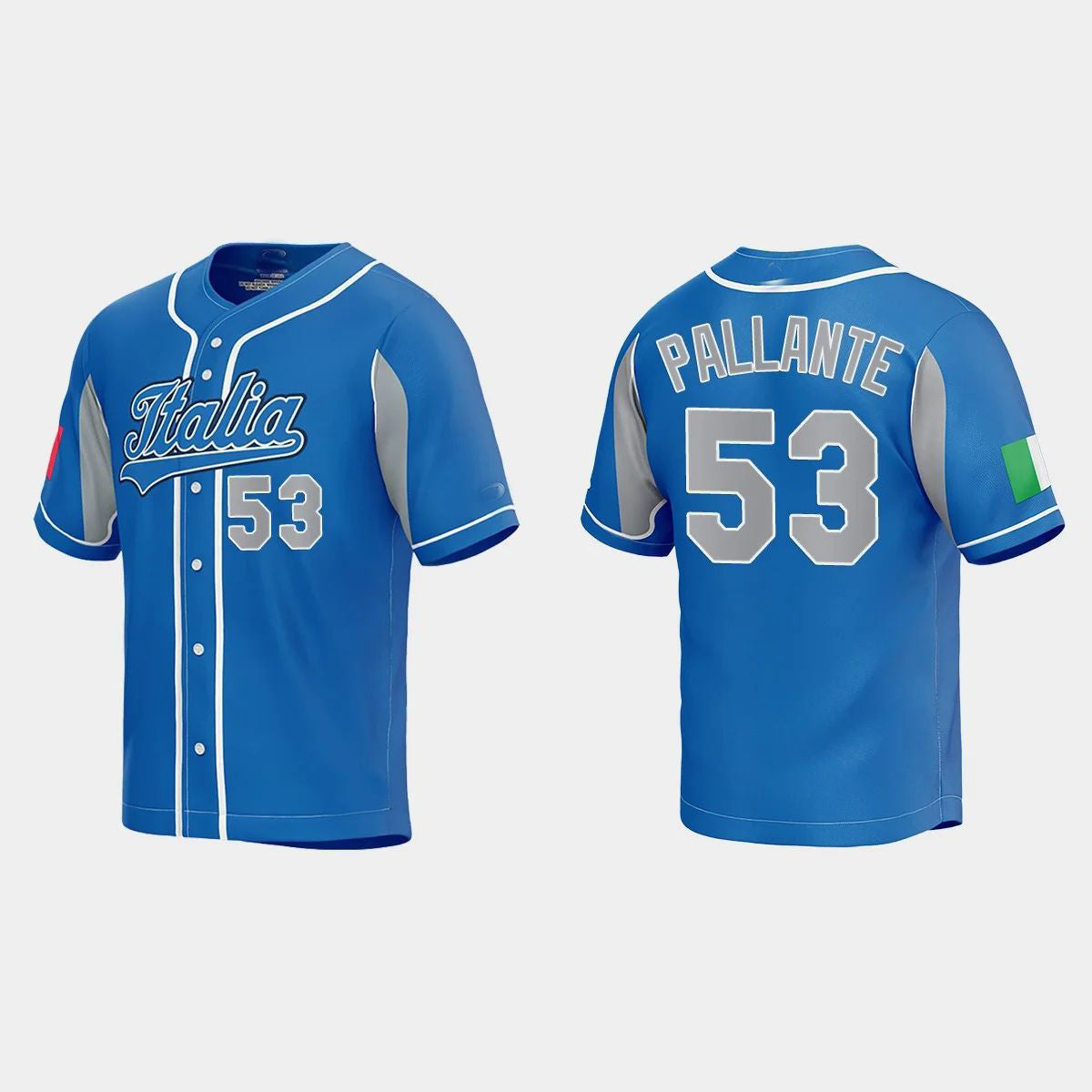 #53 ANDRE PALLANTE ITALY BASEBALL 2023 WORLD BASEBALL CLASSIC JERSEY ¨C ROYAL Stitches Baseball Jerseys baseball jersey product view 1
