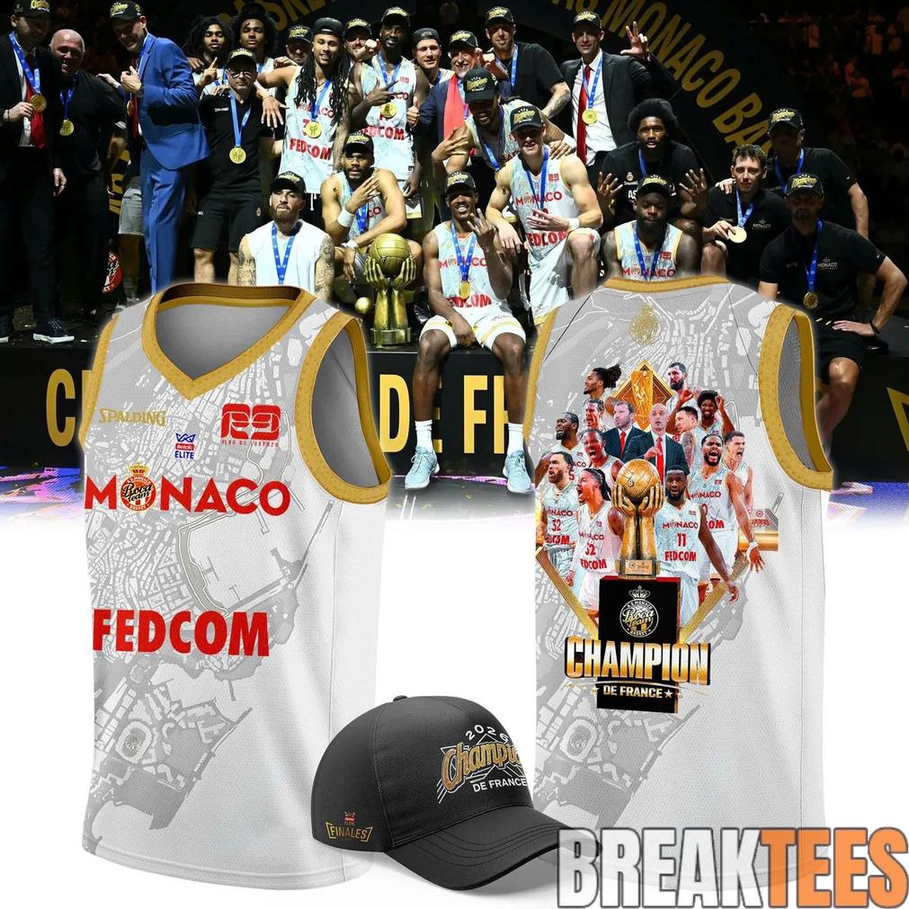 AS Monaco Basket 2026 Betclic lite Champions Two-Sided Graphic Jersey Unisex T-shirt, Sweatshirt, Hoodie, Long Sleeve Tee - T-Shirt, Sweatshirt, Hoodie