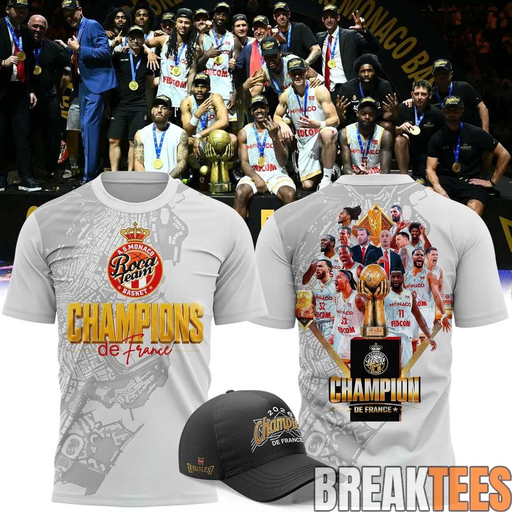 AS Monaco Basket 2026 Betclic lite Champions Two-Sided Graphic T-Shirt Unisex T-shirt, Sweatshirt, Hoodie, Long Sleeve Tee - T-Shirt, Sweatshirt, Hoodie