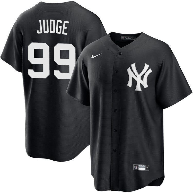 Aaron Judge New York Yankees Jersey - Black baseball jersey product view 1