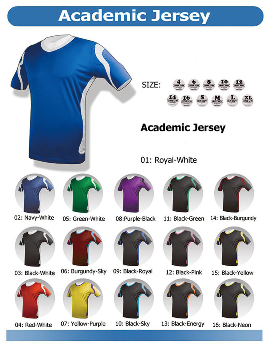 Academic Jersey football jersey product view 1