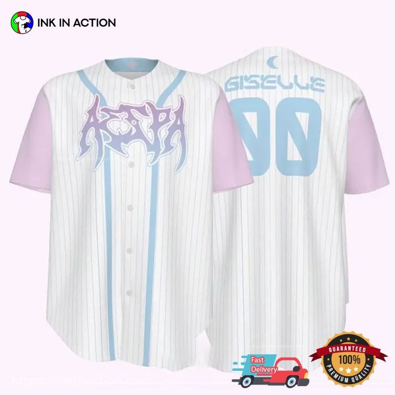 Aespa Kpop Baseball Jersey Unisex T-shirt, Sweatshirt, Hoodie, Long Sleeve Tee - T-Shirt, Sweatshirt, Hoodie