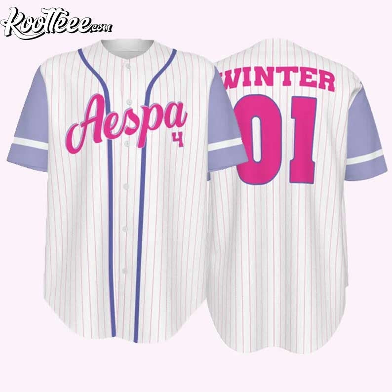Aespa Winter Kpop Baseball Jersey Unisex T-shirt, Sweatshirt, Hoodie, Long Sleeve Tee - T-Shirt, Sweatshirt, Hoodie