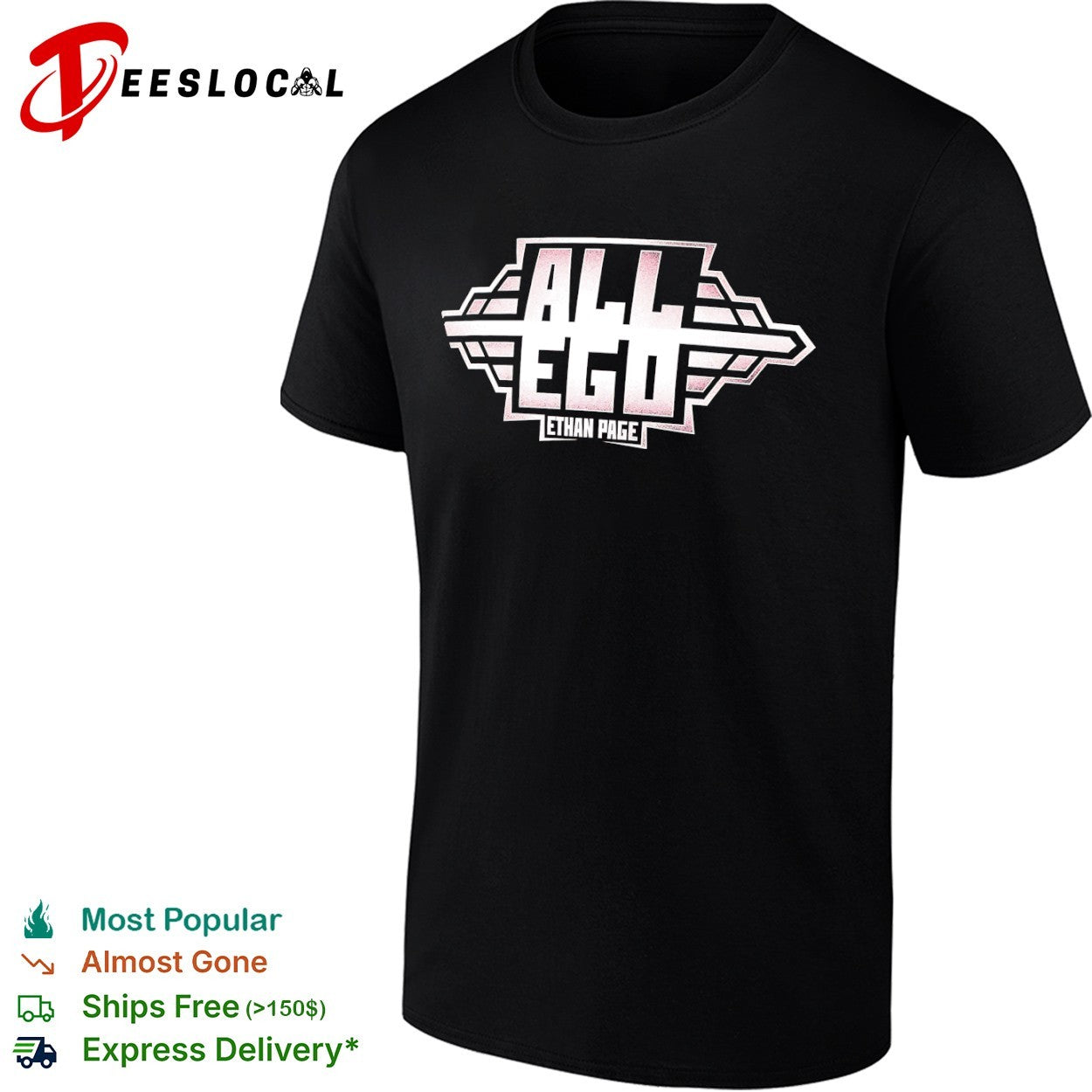 All Ego Ethan Page logo shirt Unisex T-shirt, Sweatshirt, Hoodie, Long Sleeve Tee - T-Shirt, Sweatshirt, Hoodie