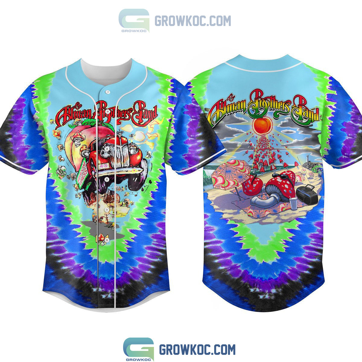 Allman Brothers Band Art Design Baseball Jersey Unisex T-shirt, Sweatshirt, Hoodie, Long Sleeve Tee - T-Shirt, Sweatshirt, Hoodie