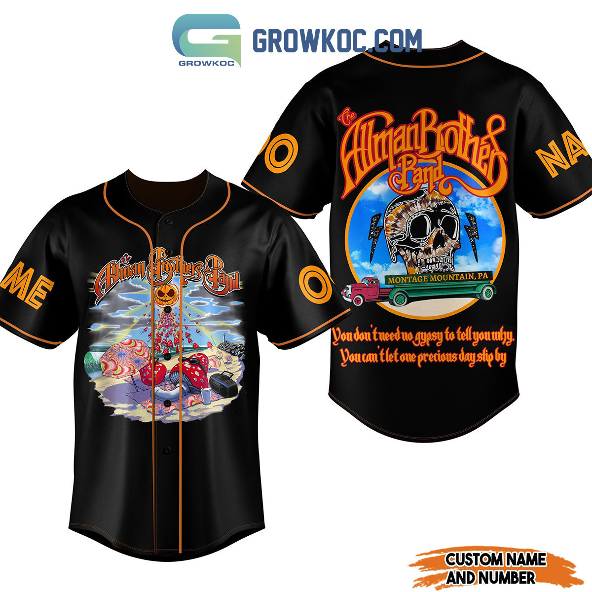 Allman Brothers Band You Dont Need No Gypsy To Tell You Why Personalized Baseball Jersey Unisex T-shirt, Sweatshirt, Hoodie, Long Sleeve Tee - T-Shirt, Sweatshirt, Hoodie