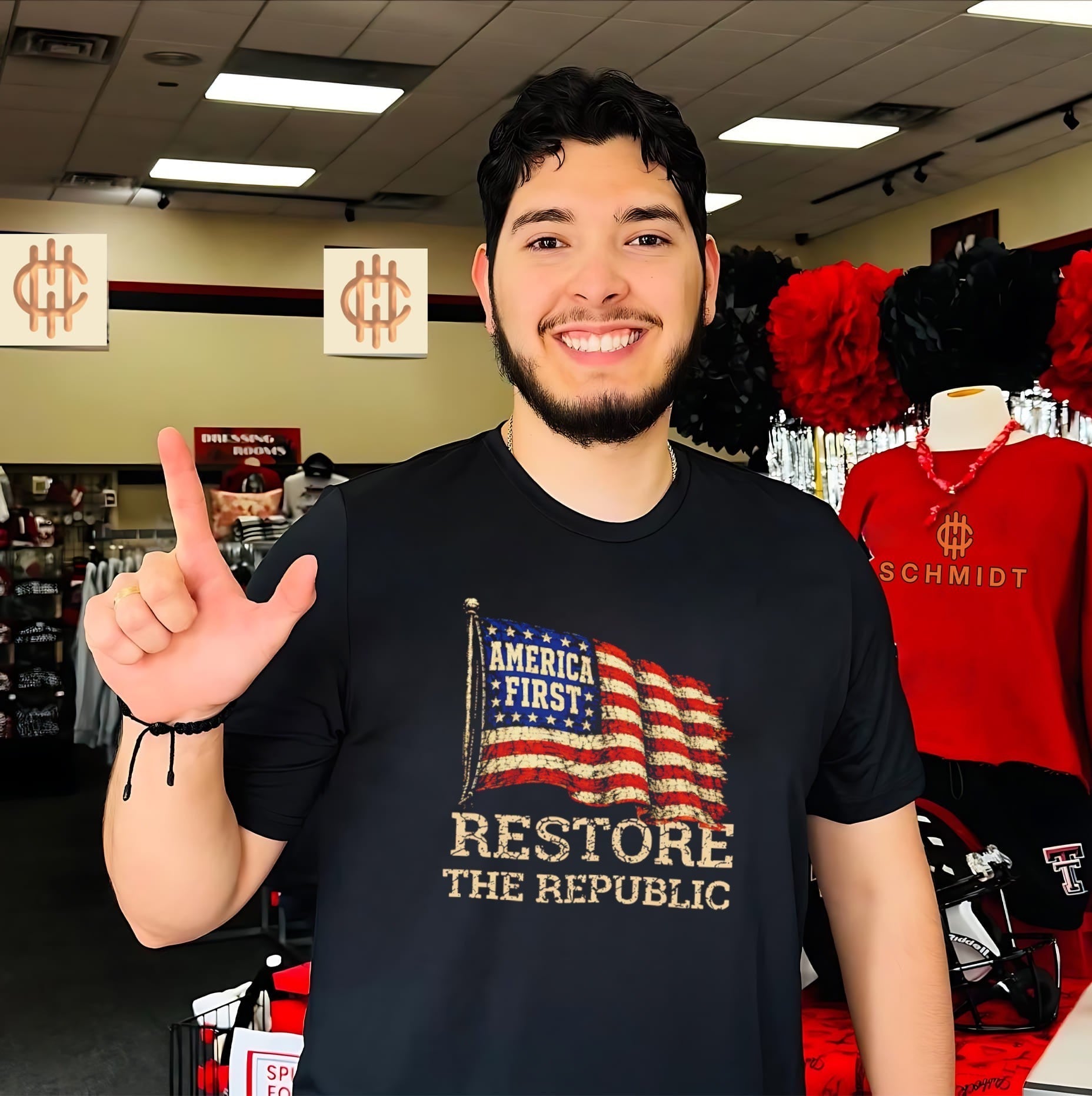 America First Restore the Republic patriotic shirt Unisex T-shirt, Sweatshirt, Hoodie, Long Sleeve Tee - T-Shirt, Sweatshirt, Hoodie