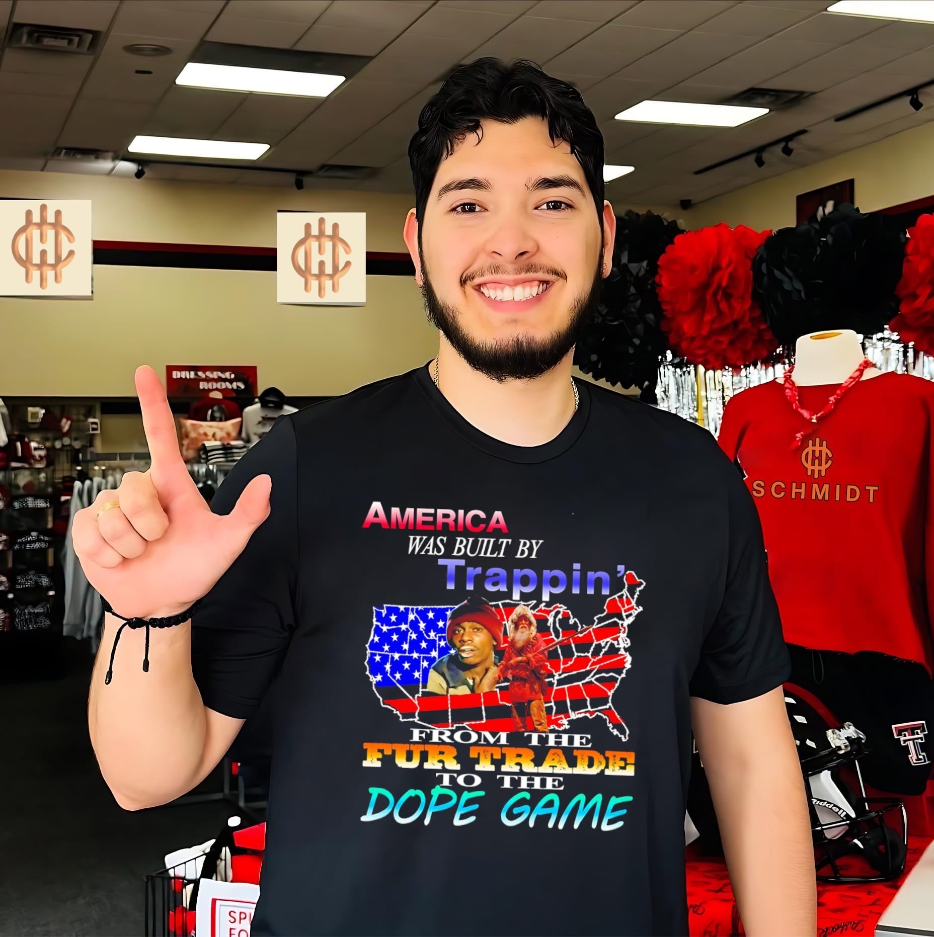 America Was Built by Trappin from the Fur Trade to the Dope Game shirt Unisex T-shirt, Sweatshirt, Hoodie, Long Sleeve Tee - T-Shirt, Sweatshirt, Hoodie