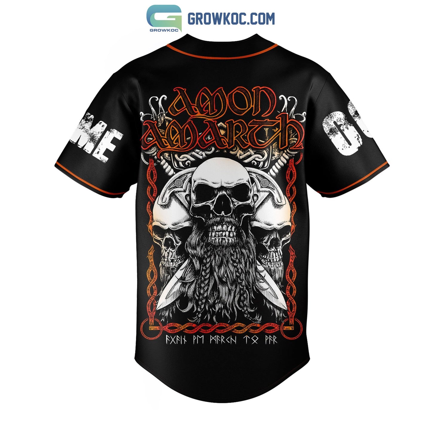 Amon Amarch Once Sent From The Golden Hall Personalized Baseball Jersey Unisex T-shirt, Sweatshirt, Hoodie, Long Sleeve Tee - T-Shirt, Sweatshirt, Hoodie