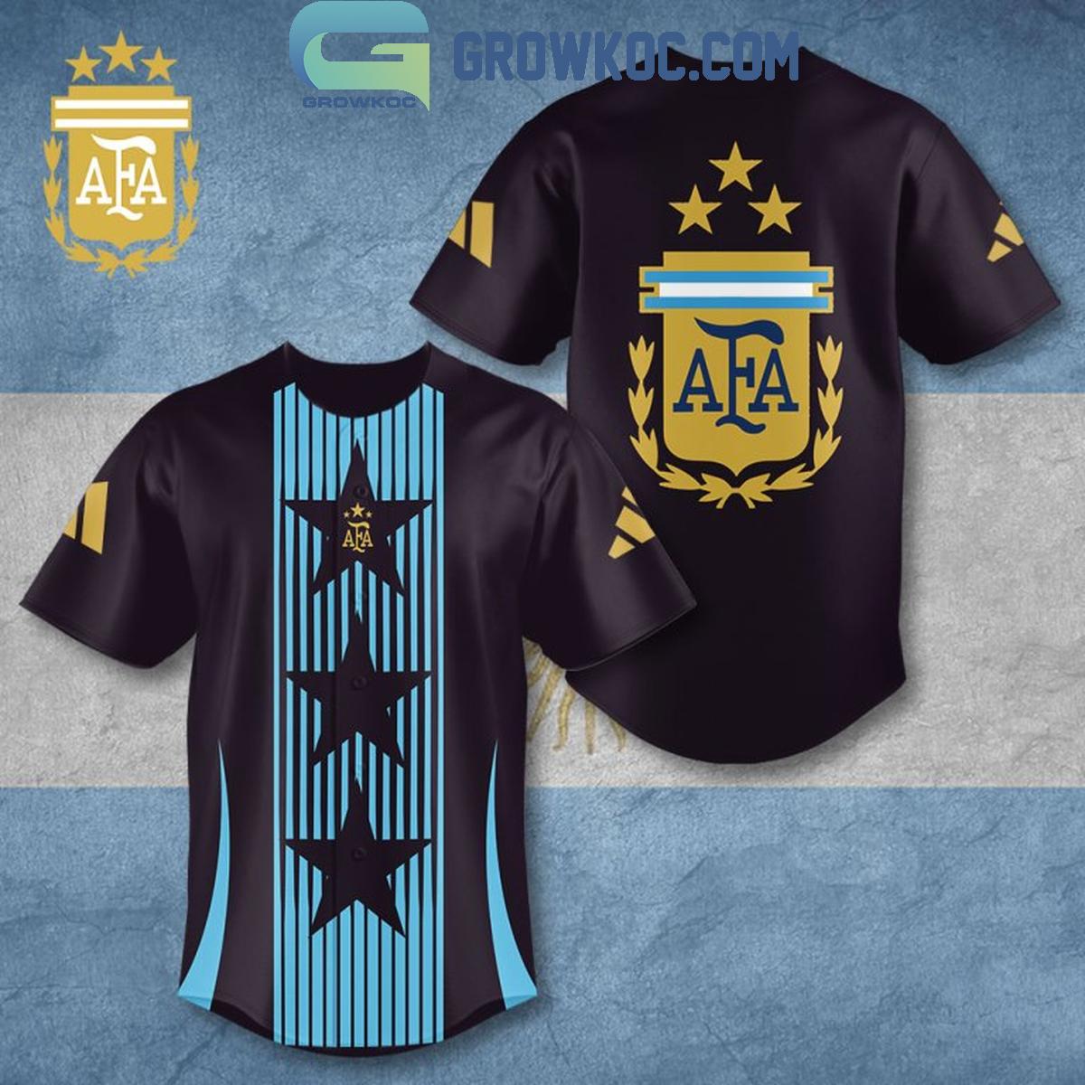 Argentina National Football Team Copa America 2024 Baseball Jersey Unisex T-shirt, Sweatshirt, Hoodie, Long Sleeve Tee - T-Shirt, Sweatshirt, Hoodie