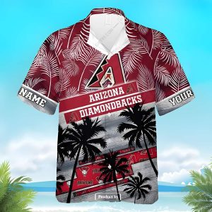 Arizona Diamondbacks Hawaiian Shirt Palm Tree Best Beach Gift Unisex T-shirt, Sweatshirt, Hoodie, Long Sleeve Tee - T-Shirt, Sweatshirt, Hoodie