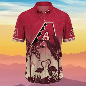 Arizona Diamondbacks MLB Flamingo Flower Hawaiian Shirt Summer Gift For Fans Unisex T-shirt, Sweatshirt, Hoodie, Long Sleeve Tee - T-Shirt, Sweatshirt, Hoodie