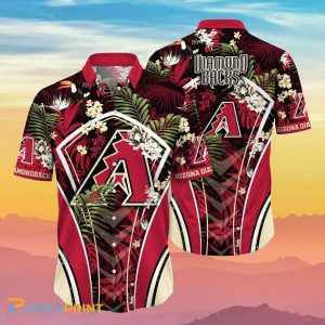 Arizona Diamondbacks MLB Flower Hawaiian Shirt Impressive Gift For Fans Unisex T-shirt, Sweatshirt, Hoodie, Long Sleeve Tee - T-Shirt, Sweatshirt, Hoodie