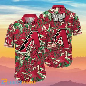 Arizona Diamondbacks MLB Flower Hawaiian Shirt Impressive Gift For Real Fans Unisex T-shirt, Sweatshirt, Hoodie, Long Sleeve Tee - T-Shirt, Sweatshirt, Hoodie